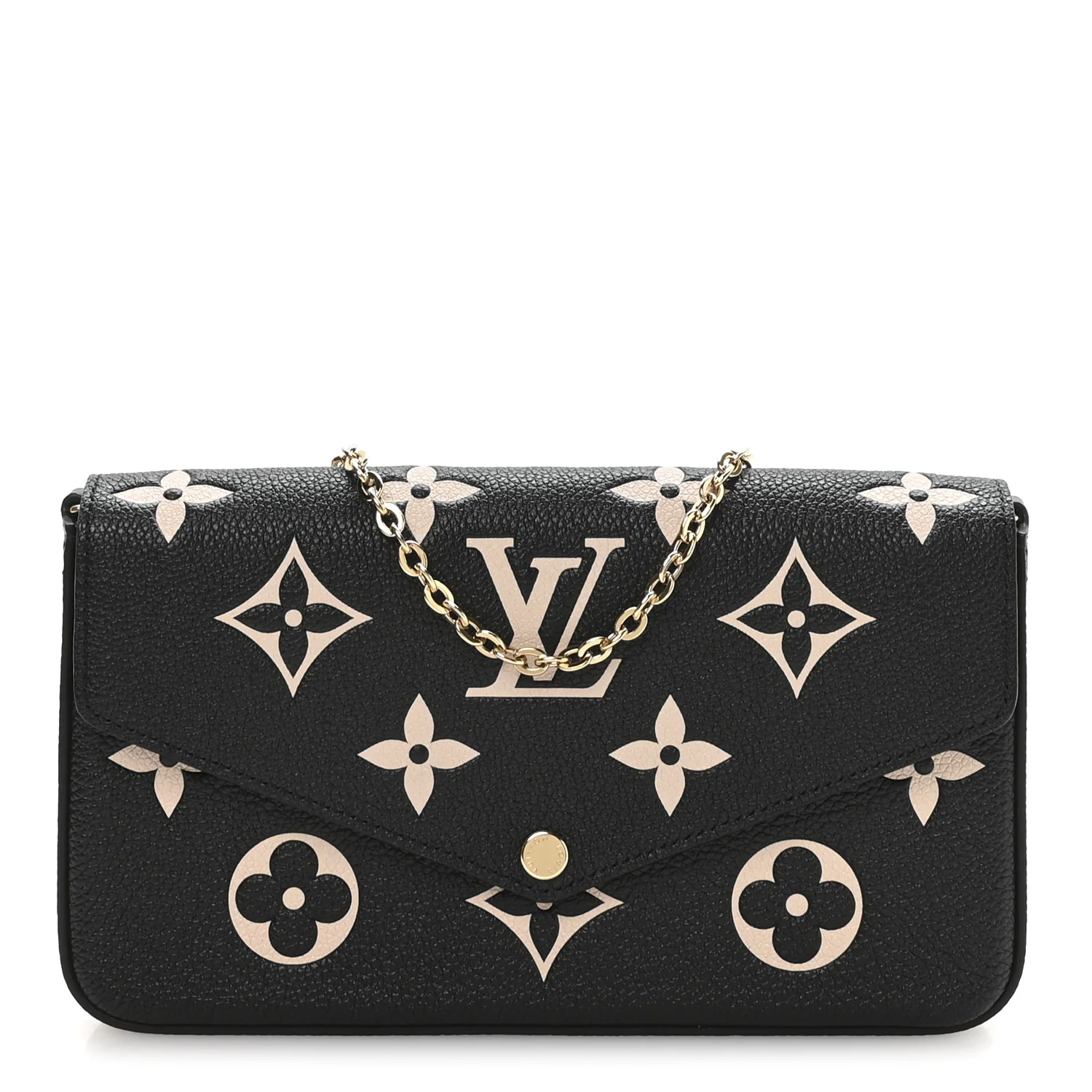 Empreinte Monogram Giant Felicie Pochette Black Beige