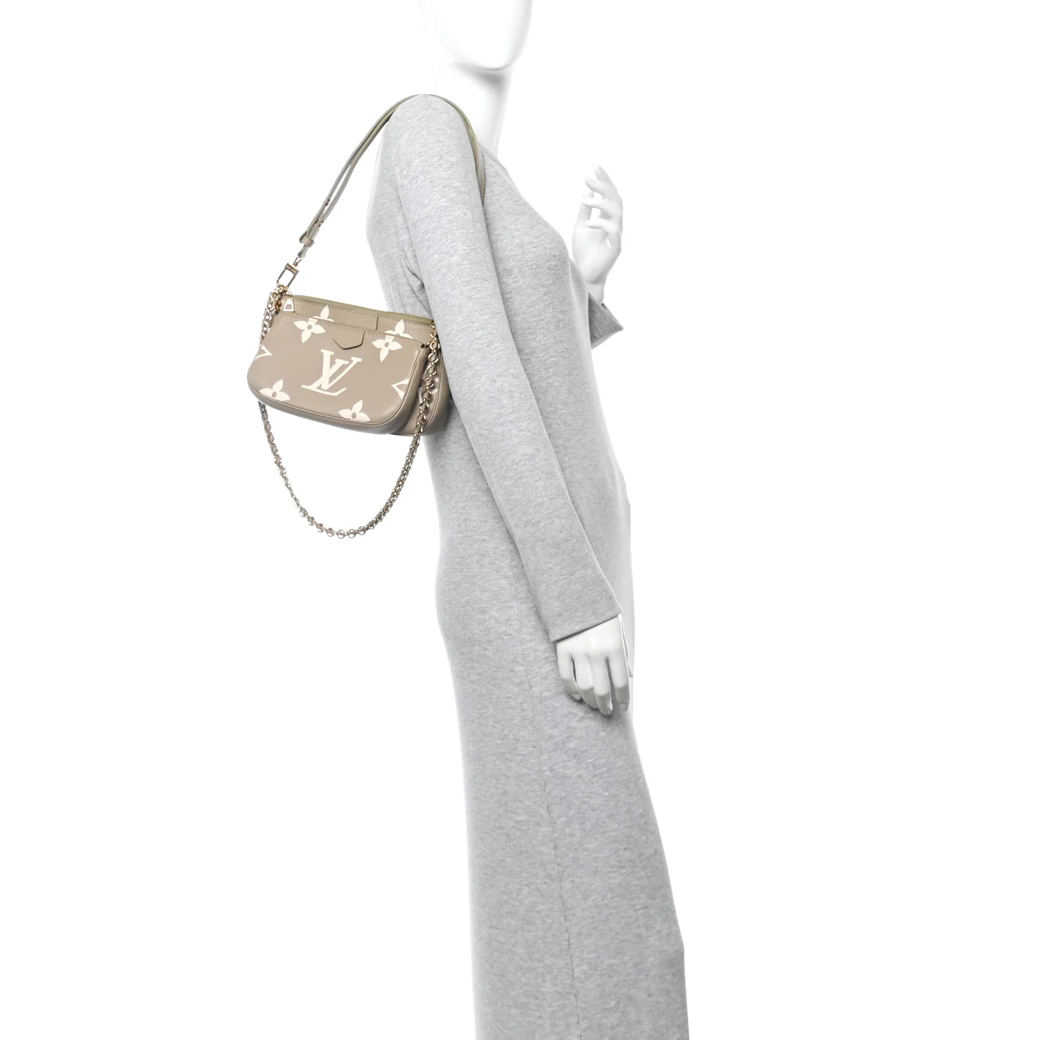 Empreinte Monogram Giant Multi Pochette Accessories Khaki Creme - Image 2