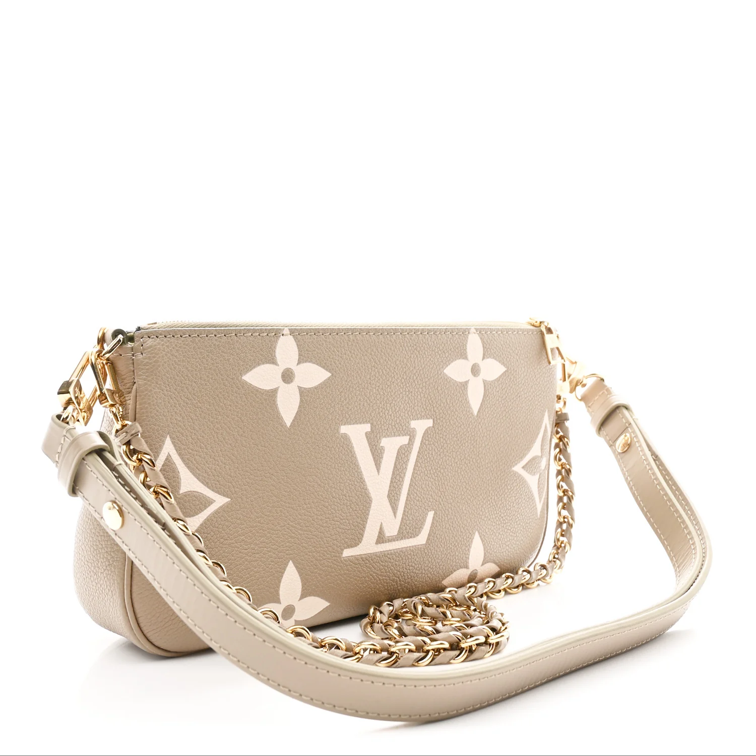 Empreinte Monogram Giant Multi Pochette Accessories Khaki Creme - Image 3