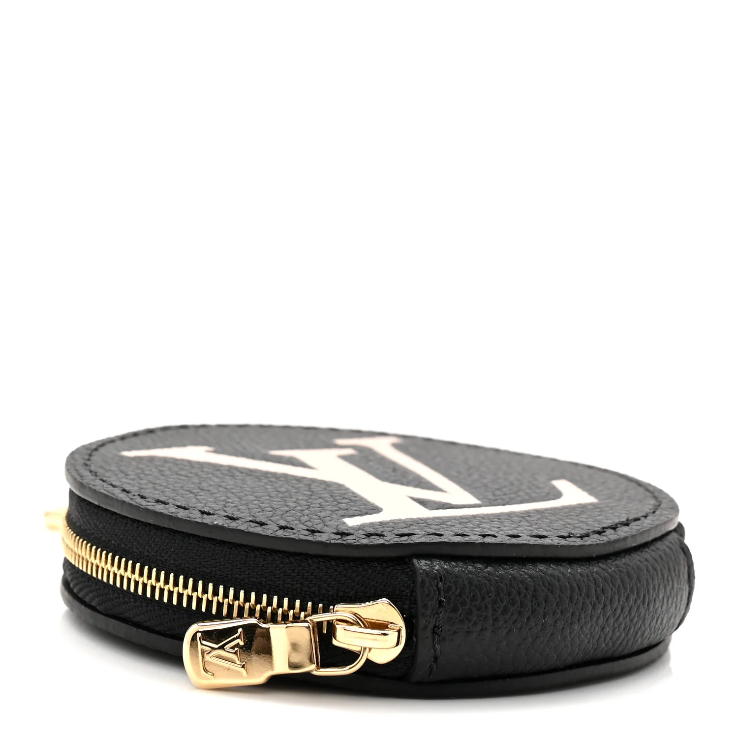 Empreinte Monogram Giant Round Coin Purse Black Beige - Image 4