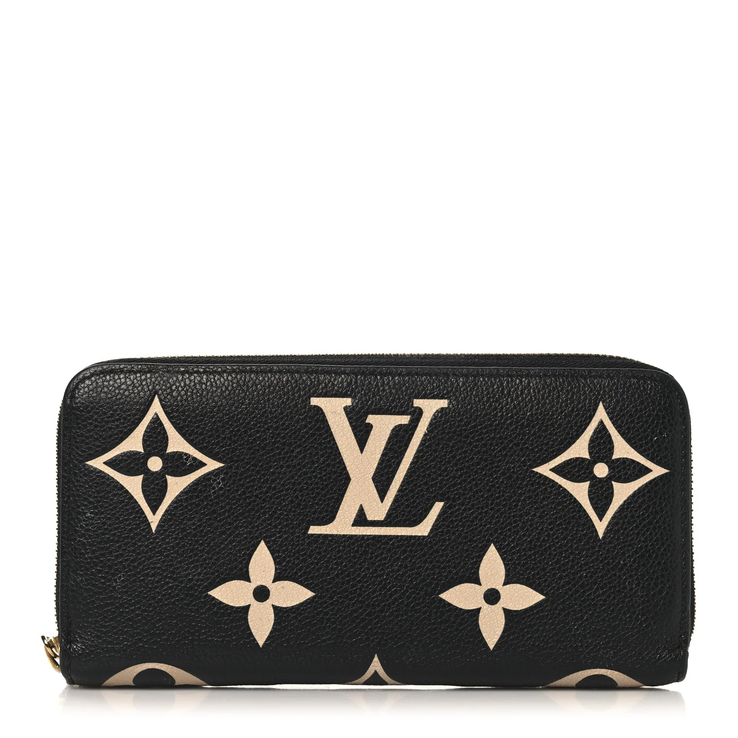 Empreinte Monogram Giant Zippy Wallet Black Beige