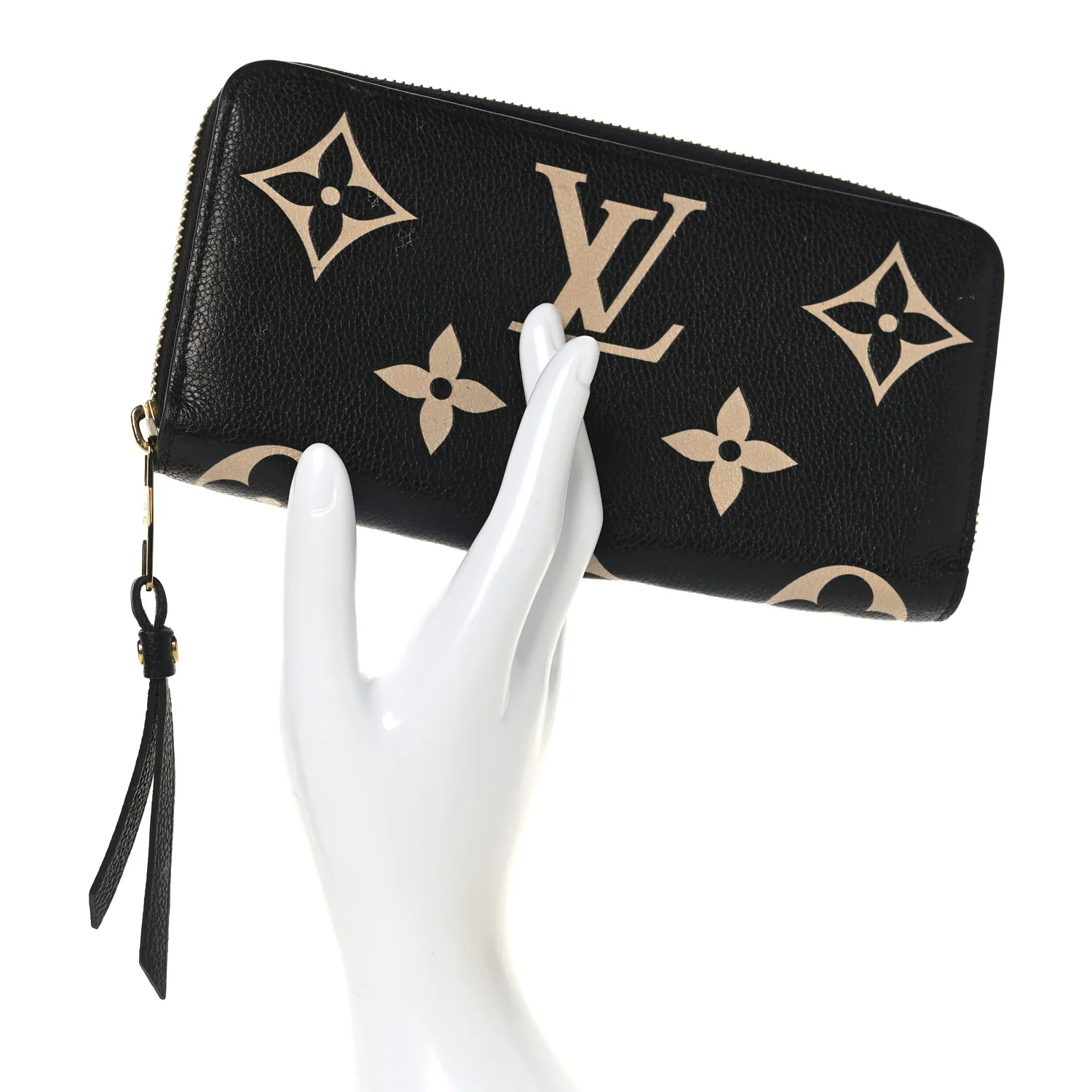 Empreinte Monogram Giant Zippy Wallet Black Beige - Image 2