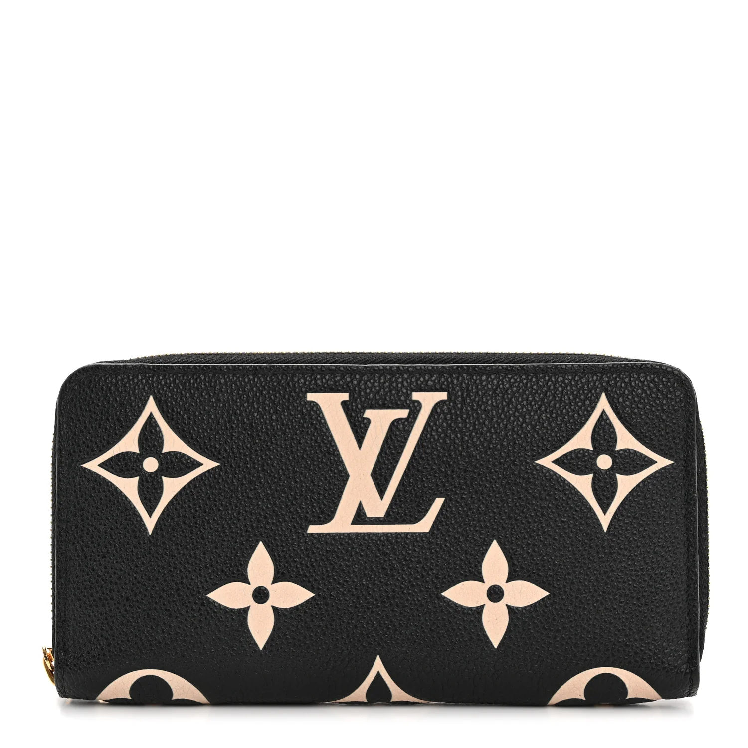 Empreinte Monogram Giant Zippy Wallet Black Beige