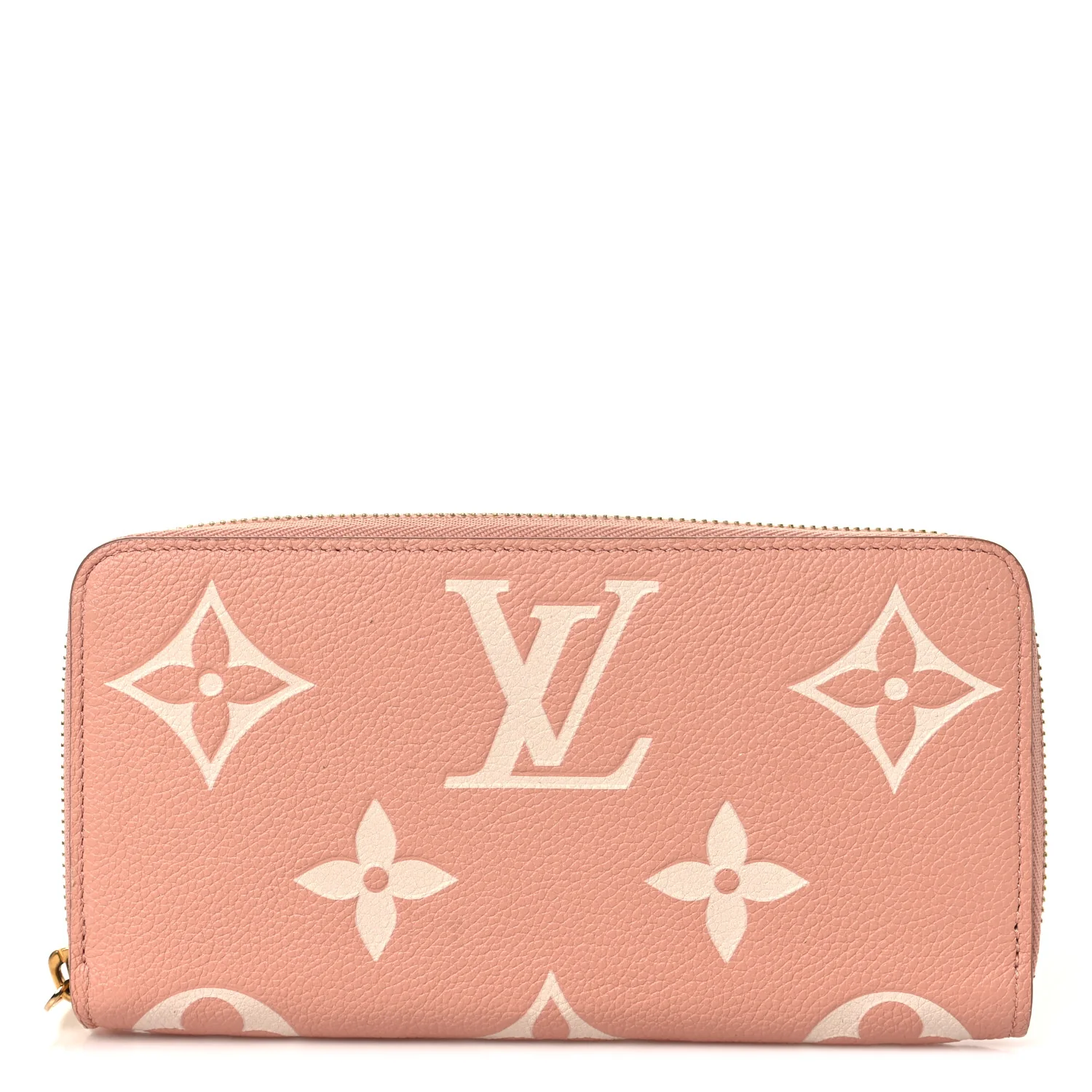 Empreinte Monogram Giant Zippy Wallet Rose Trianon Creme