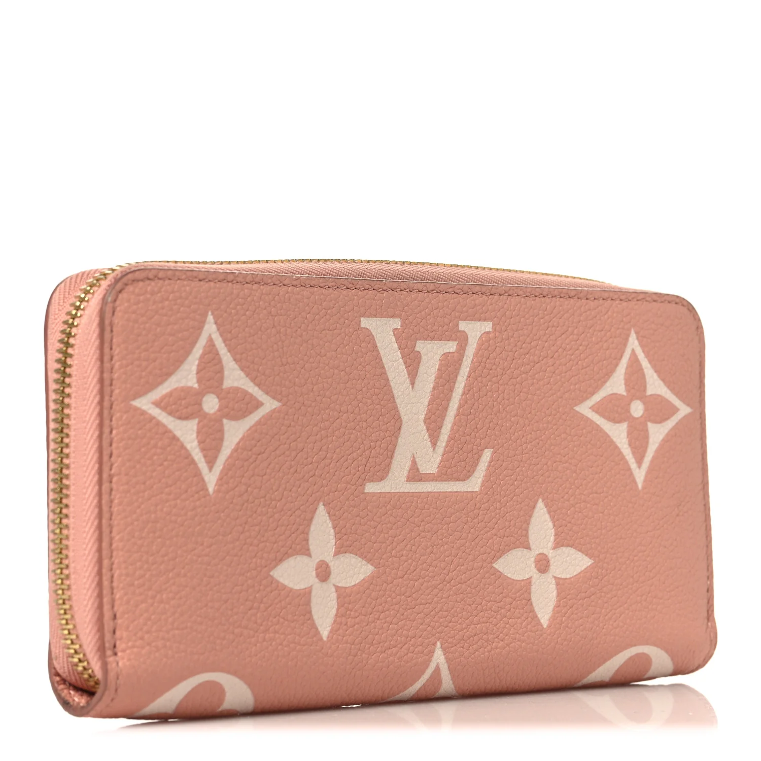 Empreinte Monogram Giant Zippy Wallet Rose Trianon Creme - Image 3