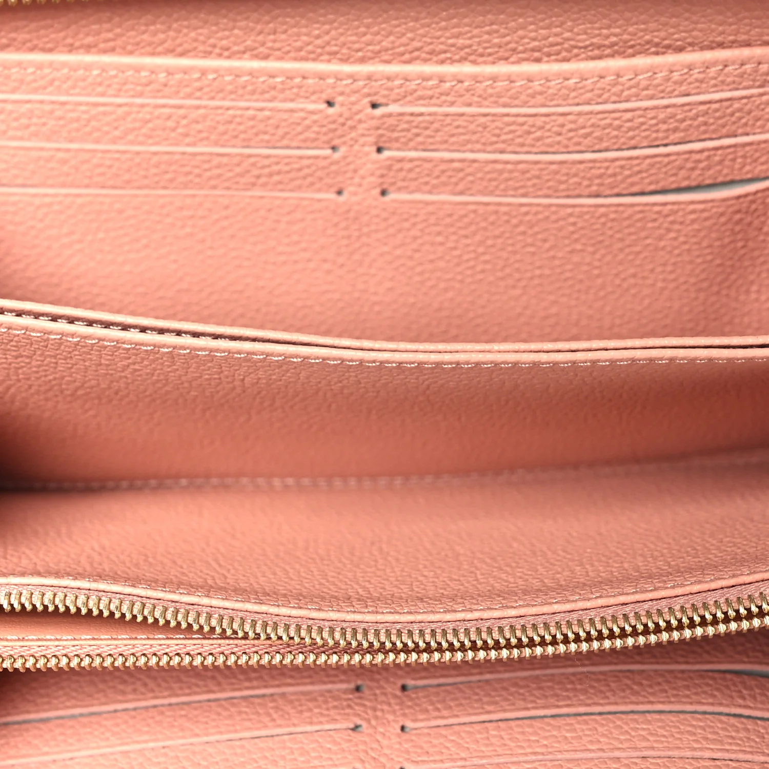 Empreinte Monogram Giant Zippy Wallet Rose Trianon Creme - Image 5