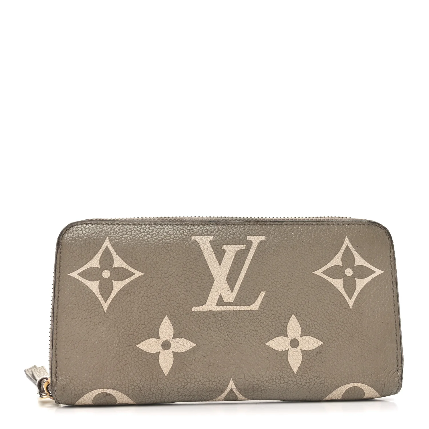 Empreinte Monogram Giant Zippy Wallet Tourterelle Creme