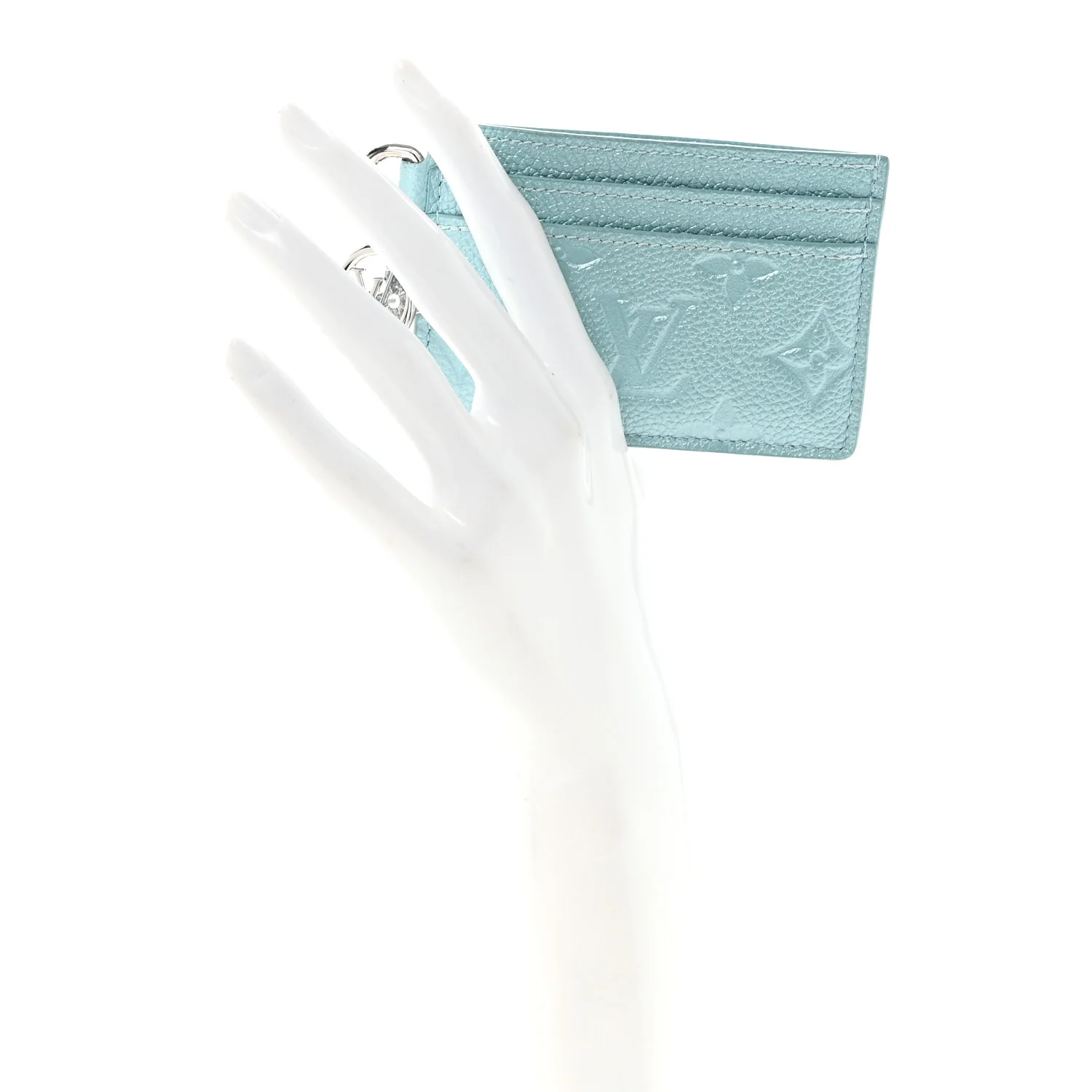 Empreinte Monogram LV Charms Card Holder Pearly Lagoon Turquoise - Image 2