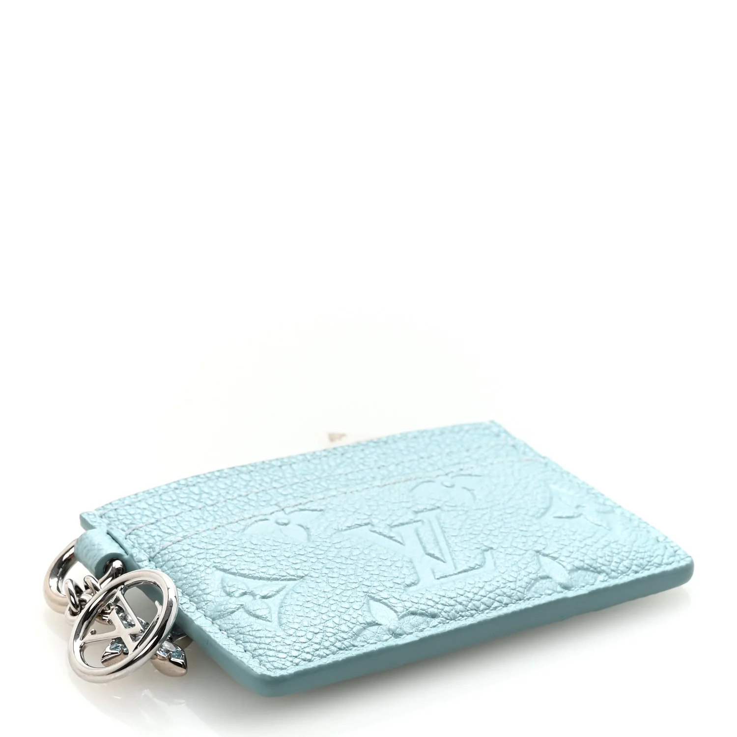 Empreinte Monogram LV Charms Card Holder Pearly Lagoon Turquoise - Image 4