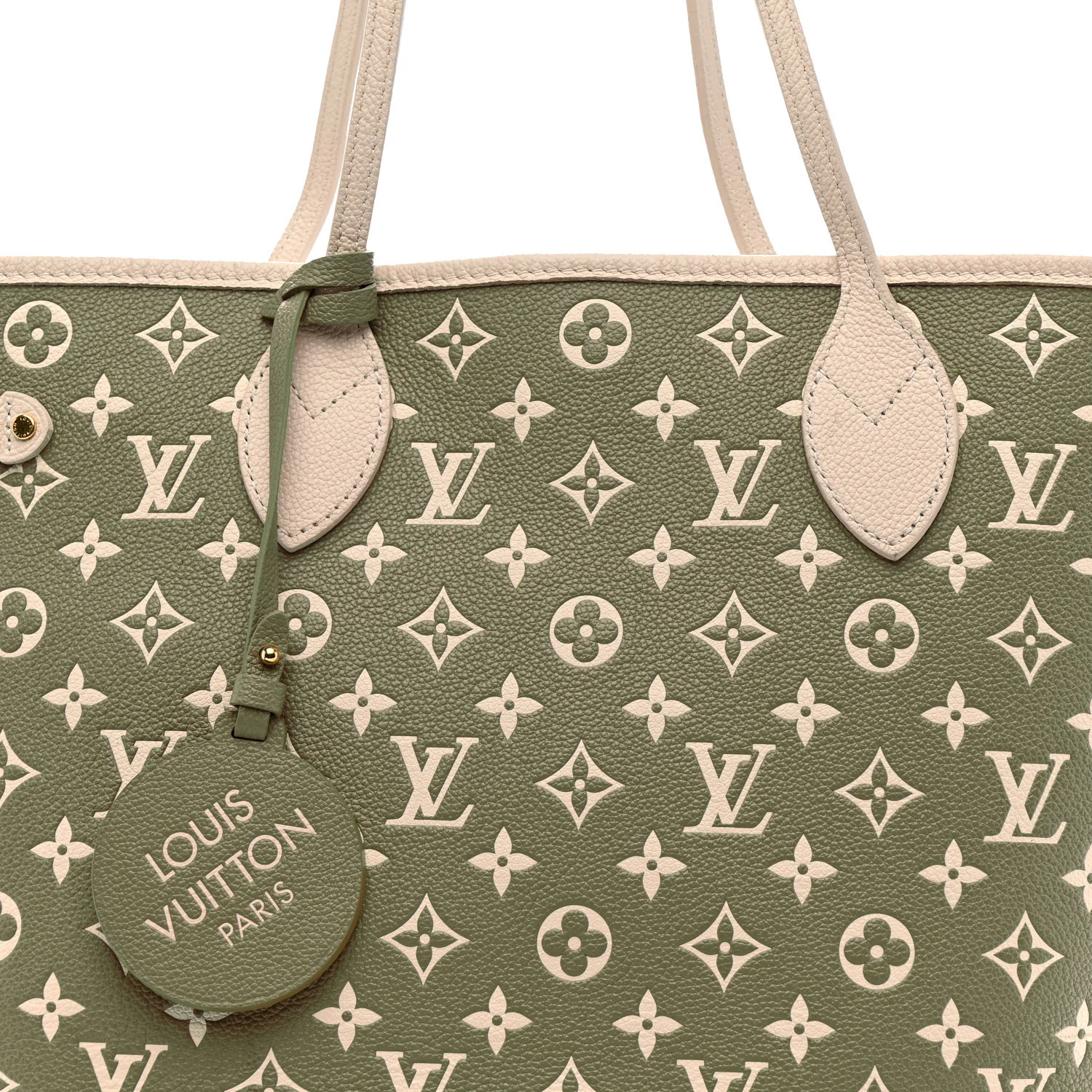 Empreinte Monogram Spring In The City Neverfull MM Kaki Beige Cream - Image 7