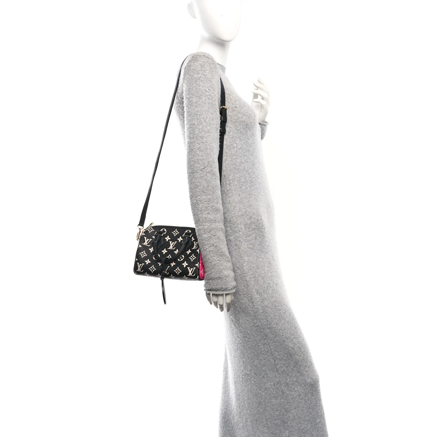 Empreinte Monogram Spring in the City Speedy Bandouliere 20 Black White Pink - Image 2