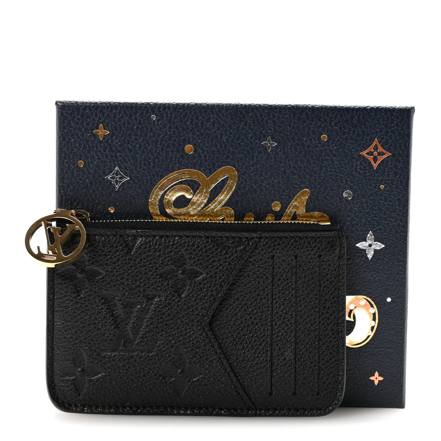 Empreinte Monogram Zipped Romy Card Holder Black - Image 7
