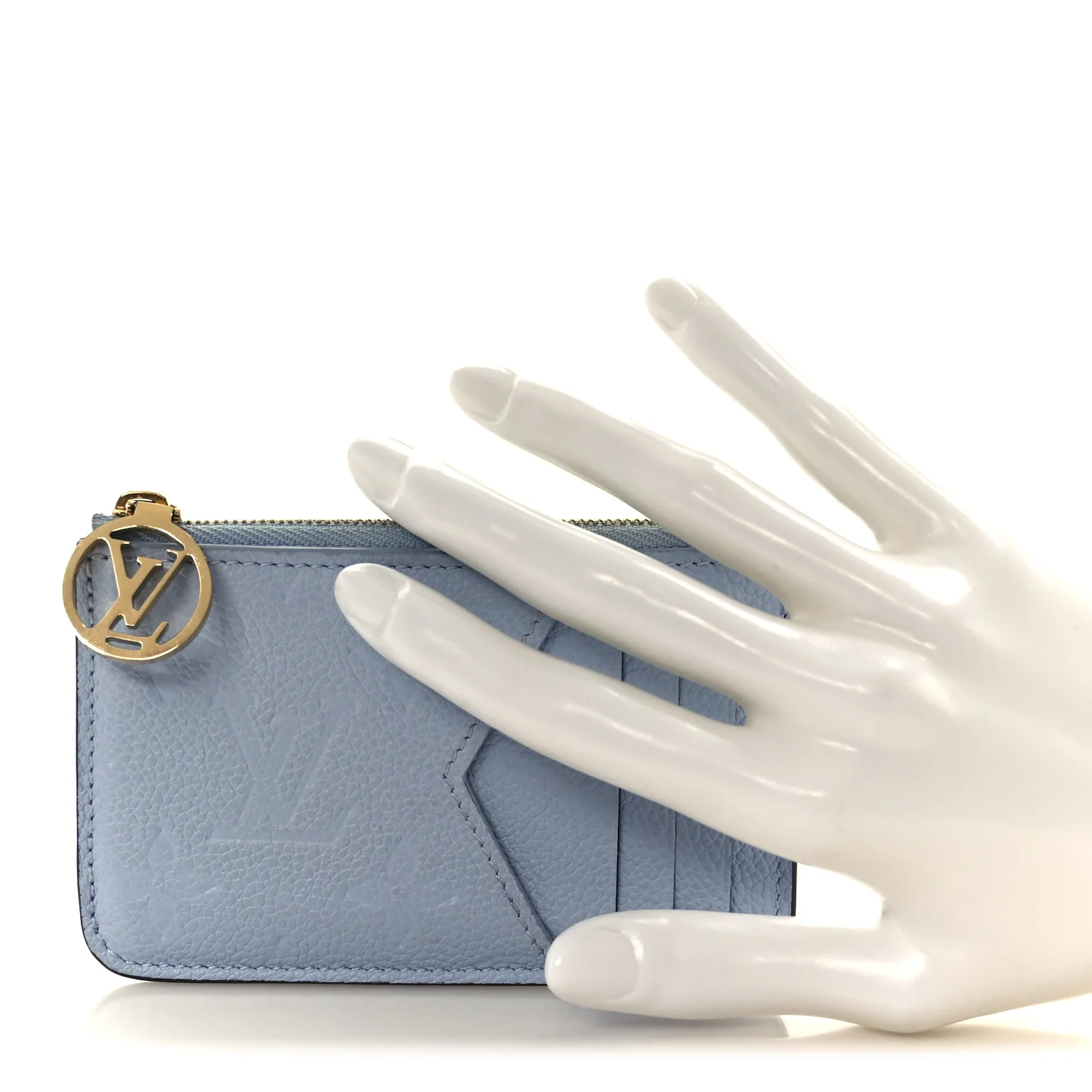 Empreinte Monogram Zipped Romy Card Holder Bleu Nuage - Image 2
