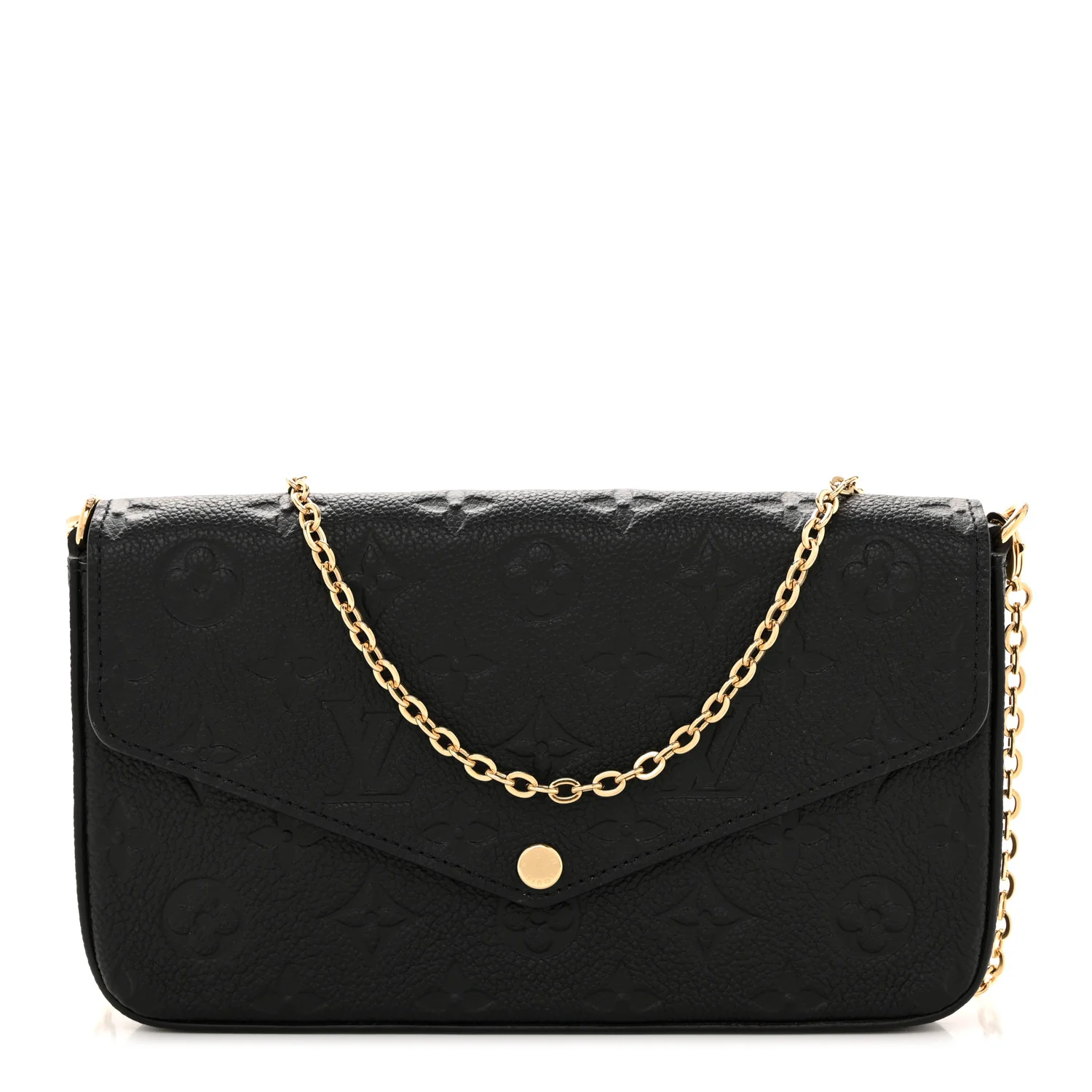 Empreinte Pochette Felicie Chain Wallet Black