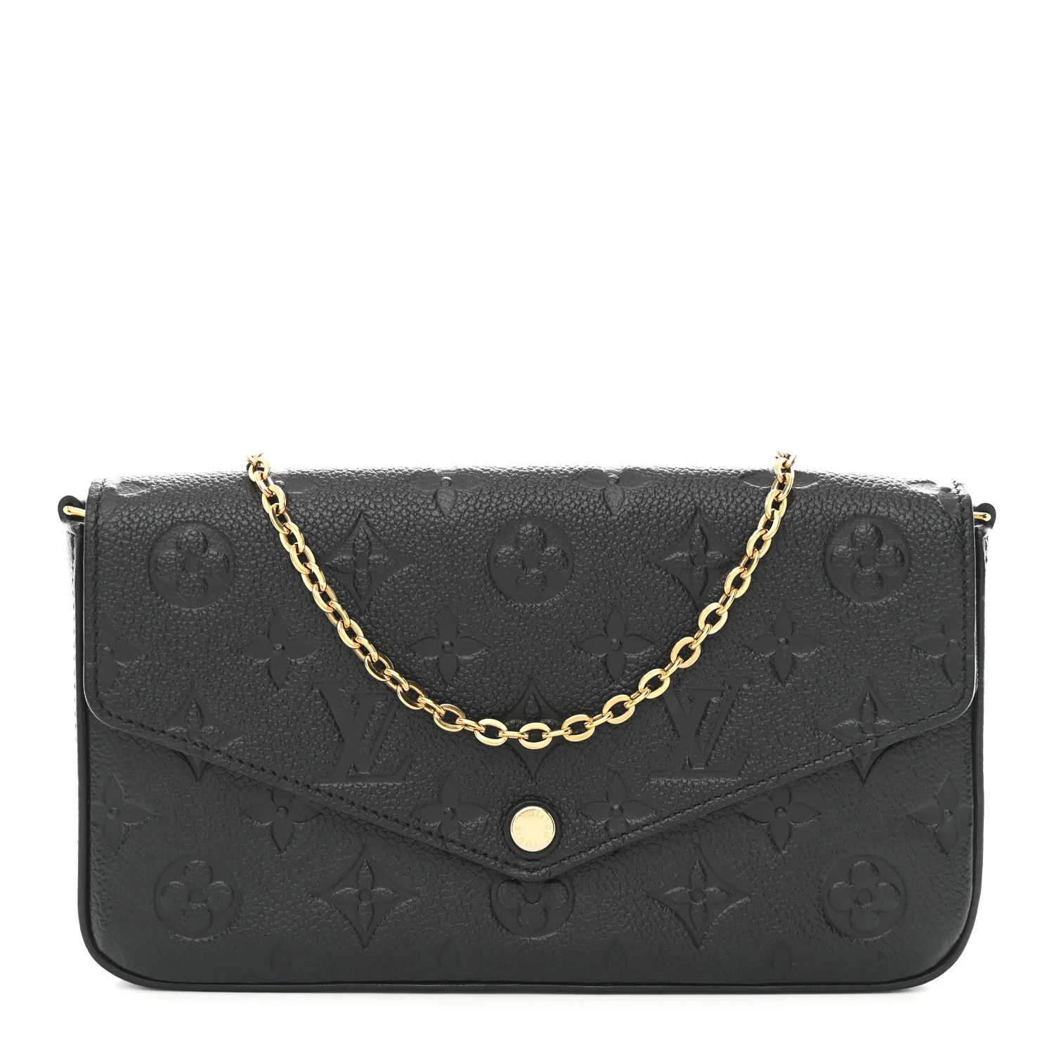 Empreinte Pochette Felicie Chain Wallet Black