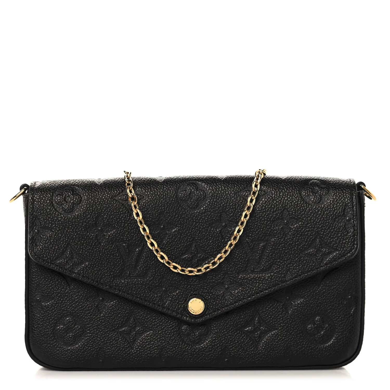 Empreinte Pochette Felicie Chain Wallet Black