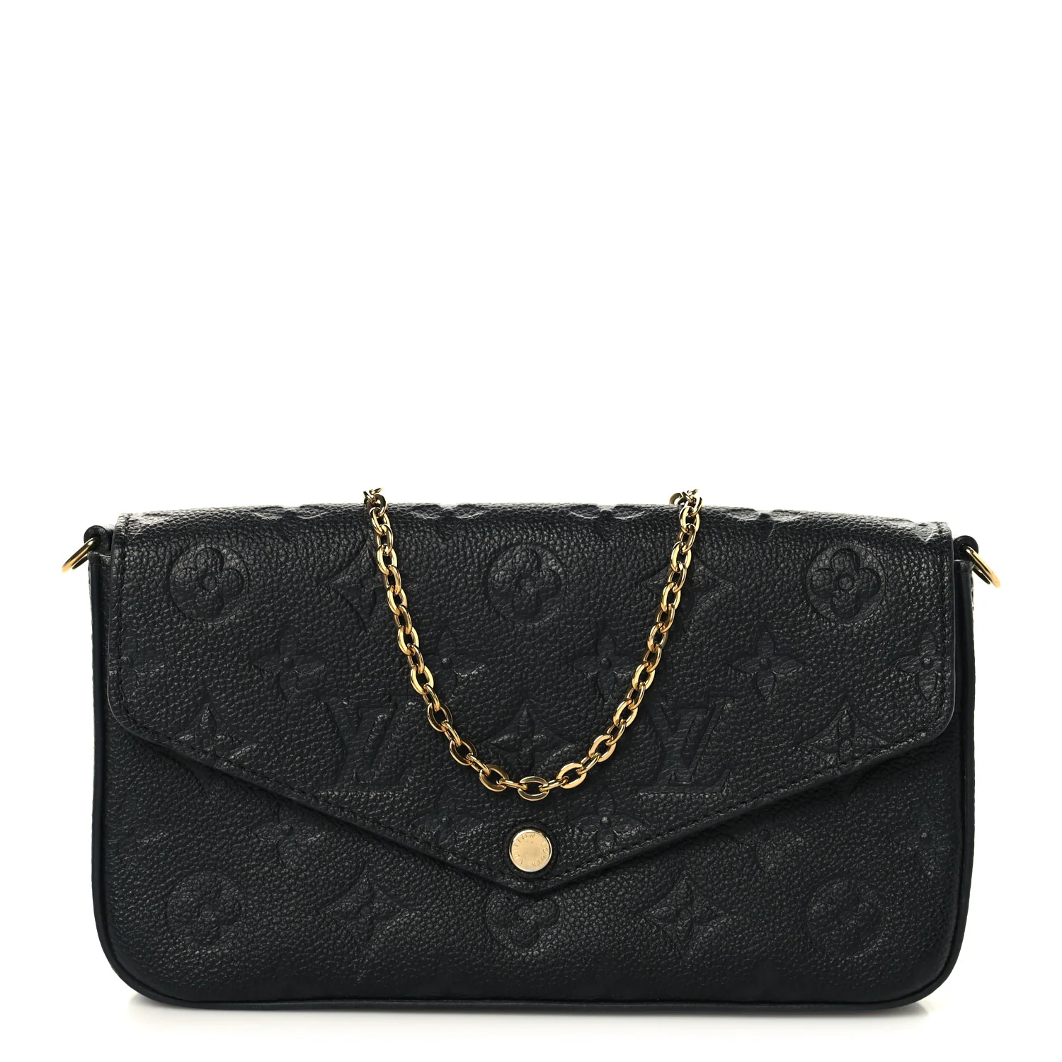 Empreinte Pochette Felicie Chain Wallet Black