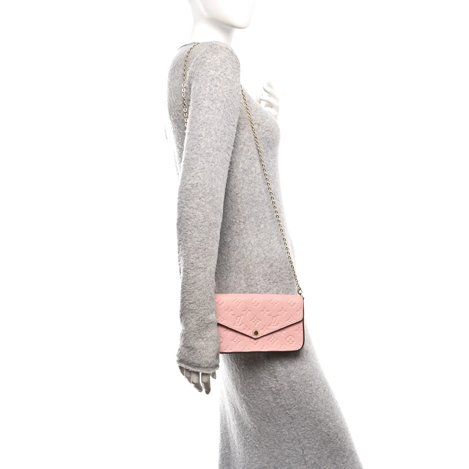 Empreinte Pochette Felicie Chain Wallet Rose Poudre - Image 2