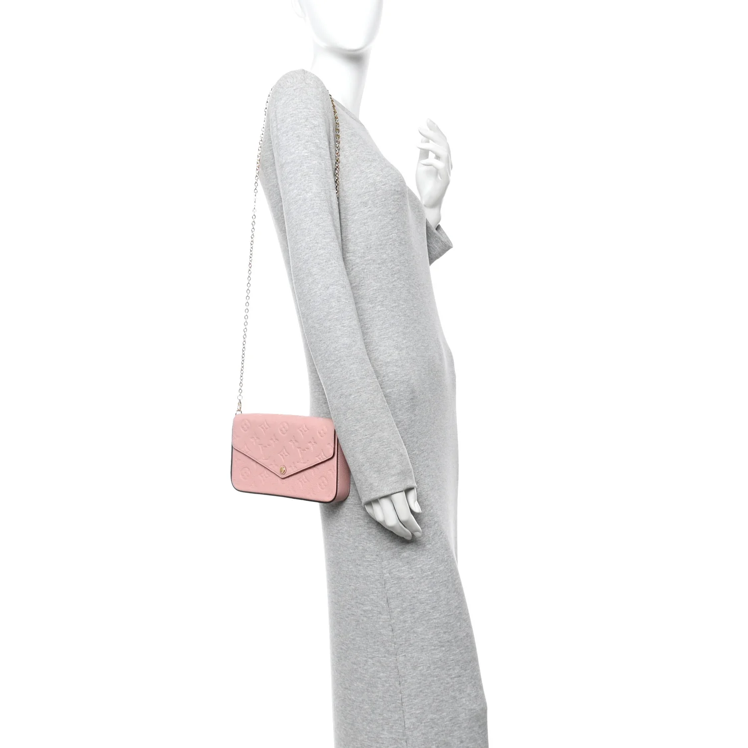 Empreinte Pochette Felicie Chain Wallet Rose Poudre - Image 3