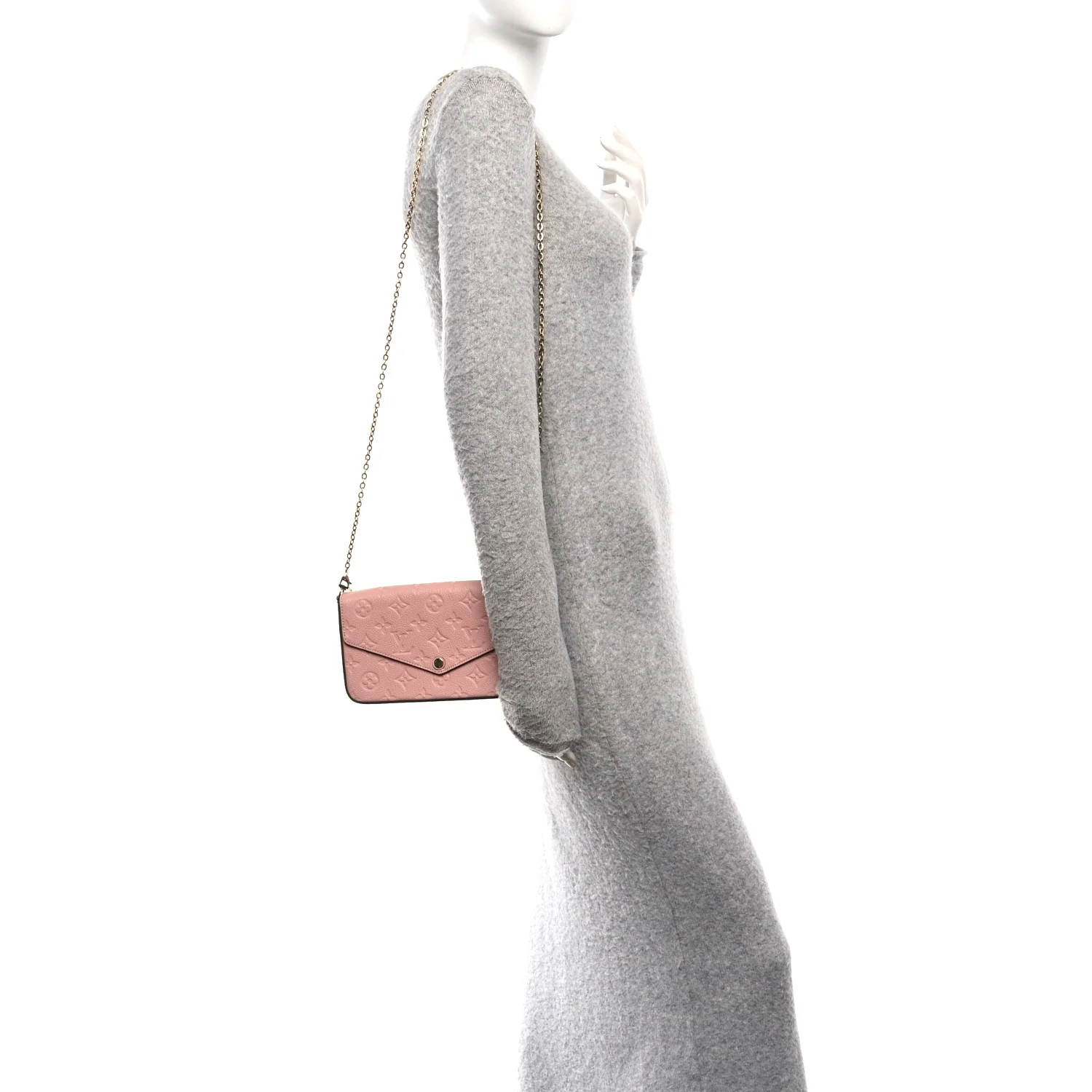 Empreinte Pochette Felicie Chain Wallet Rose Poudre - Image 2