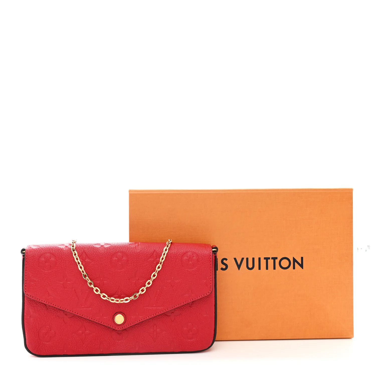 Empreinte Pochette Felicie Chain Wallet Scarlet - Image 12