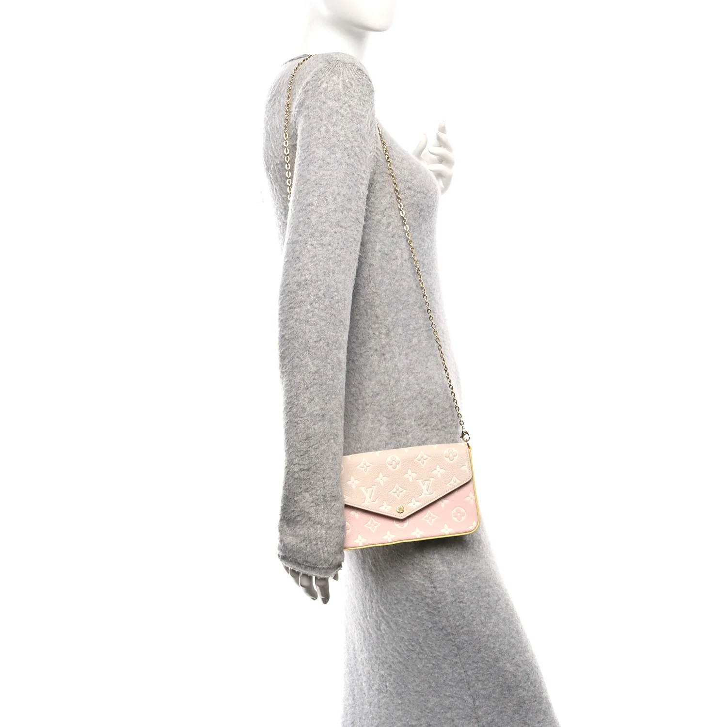 Empreinte Spring in the City Felicie Pochette Chain Wallet Pink Beige Yellow - Image 2