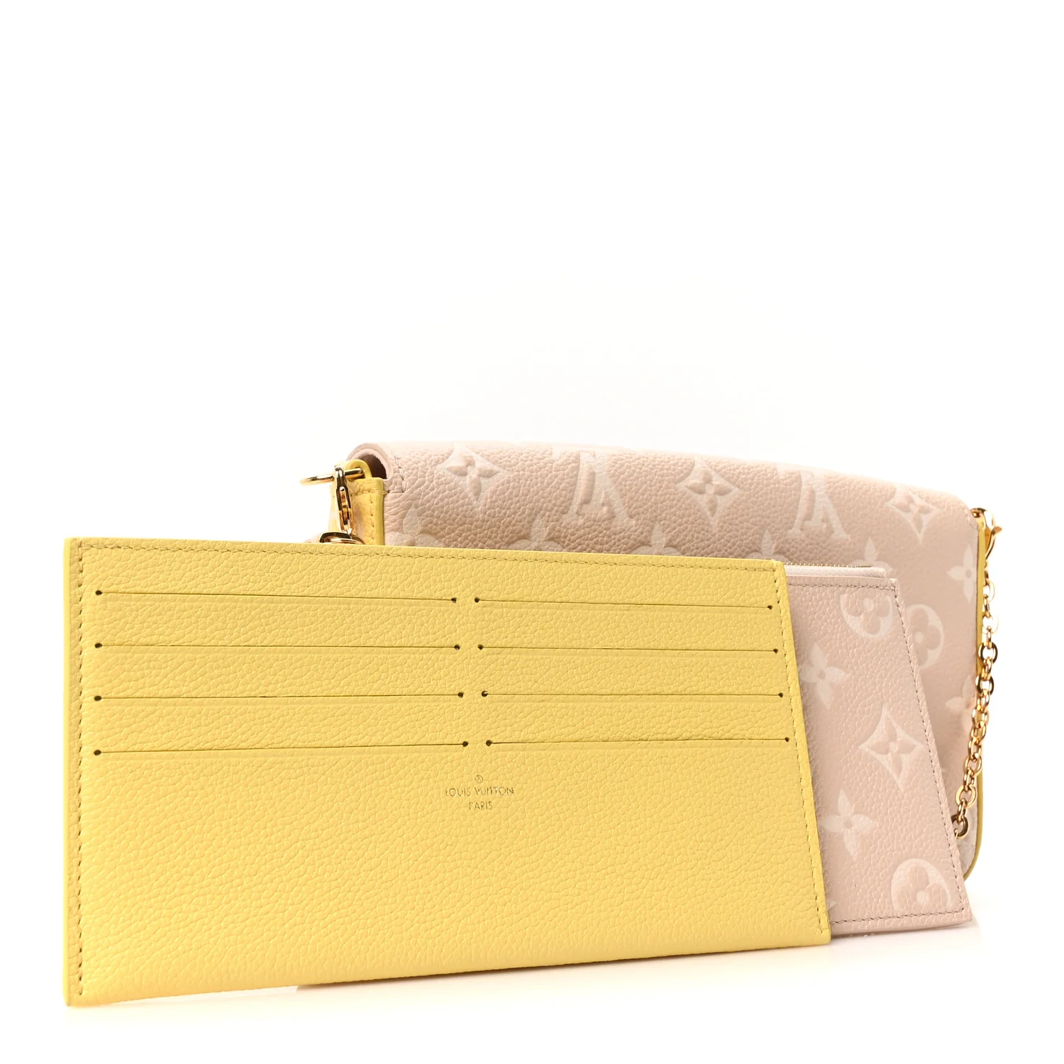 Empreinte Spring in the City Felicie Pochette Chain Wallet Pink Beige Yellow - Image 5
