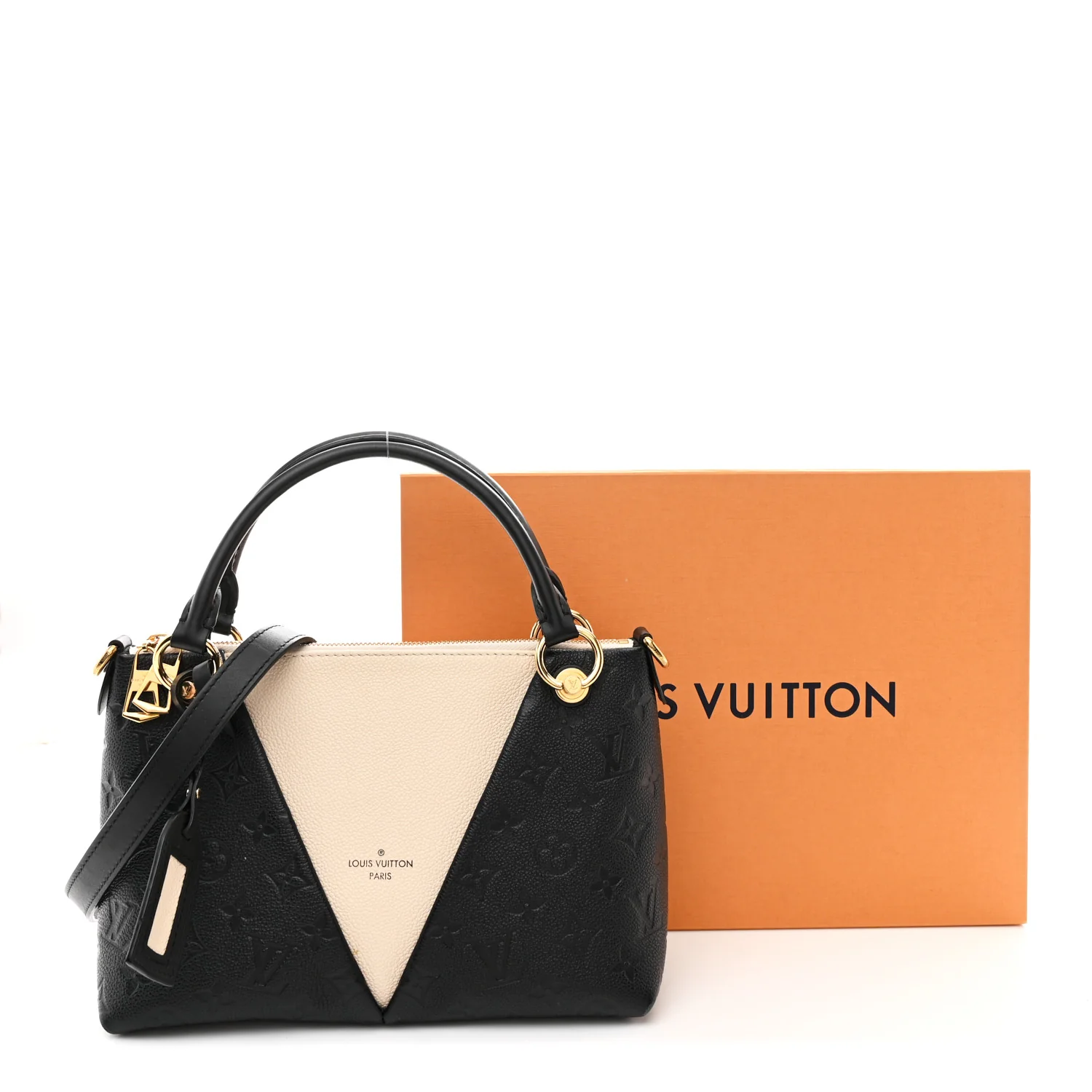 Empreinte V Tote BB Black Creme - Image 12