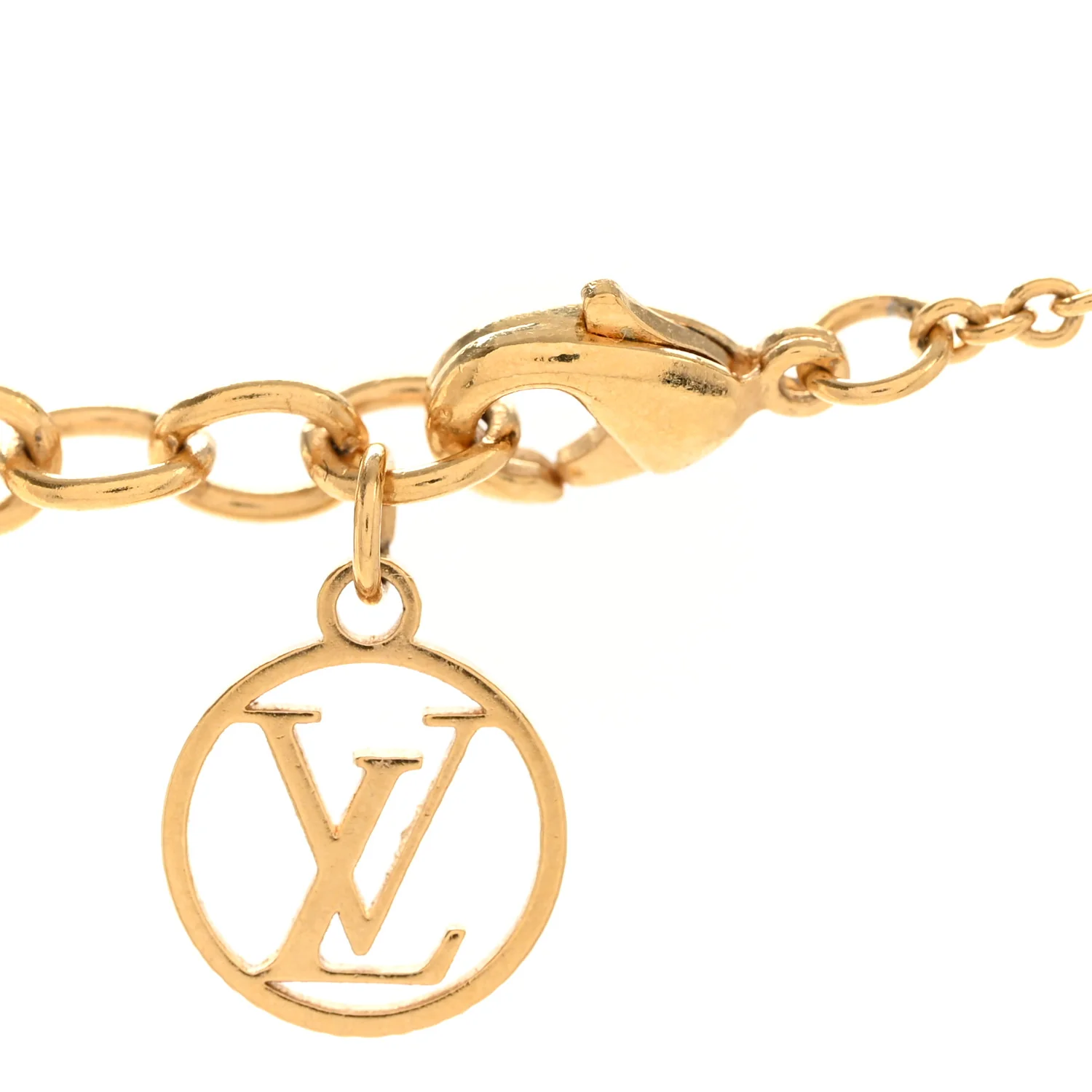 Enamel LV Iconic Necklace Gold Pink - Image 7