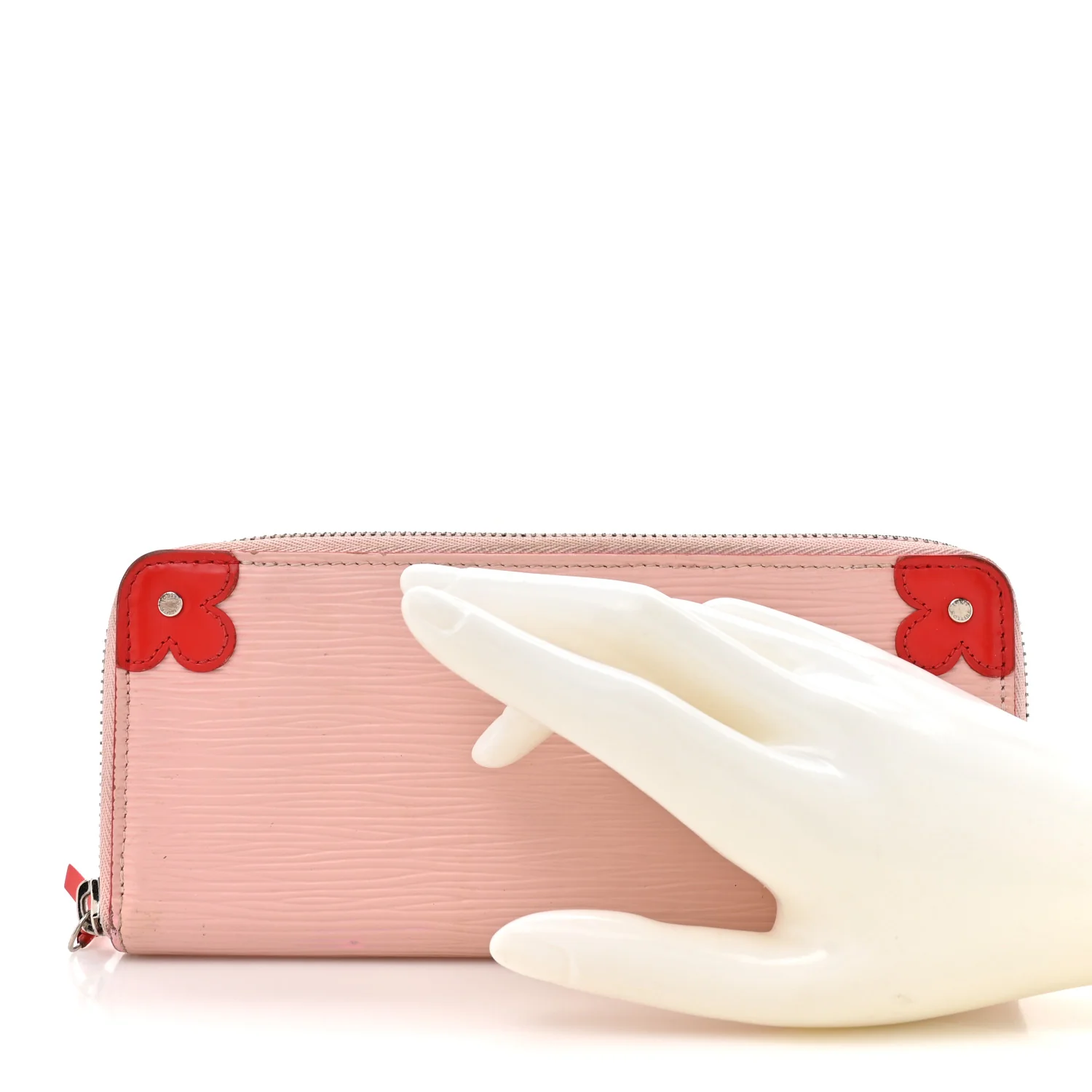 Epi Blooming Corners Clemence Wallet Rose Ballerine Coquelicot - Image 2