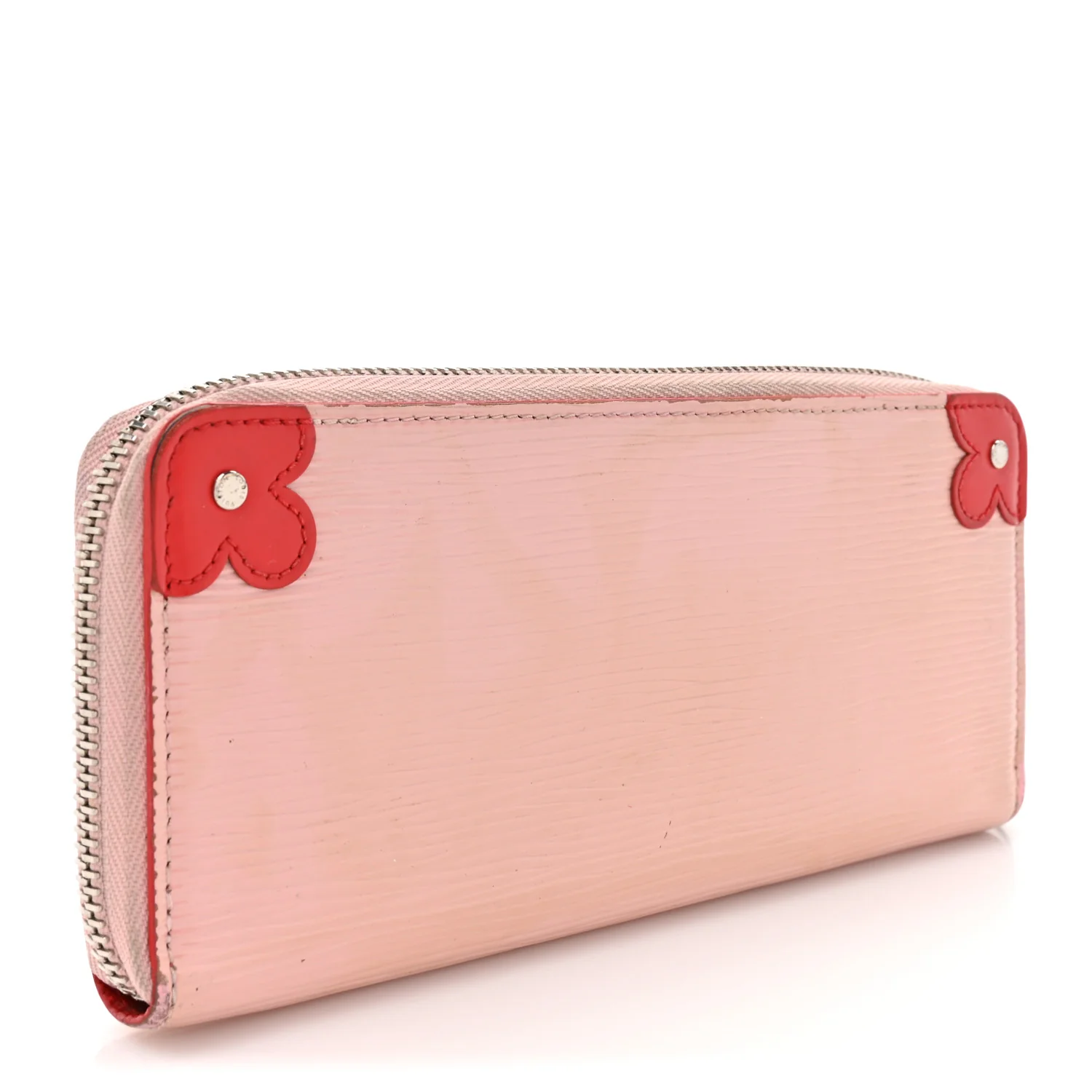 Epi Blooming Corners Clemence Wallet Rose Ballerine Coquelicot - Image 3