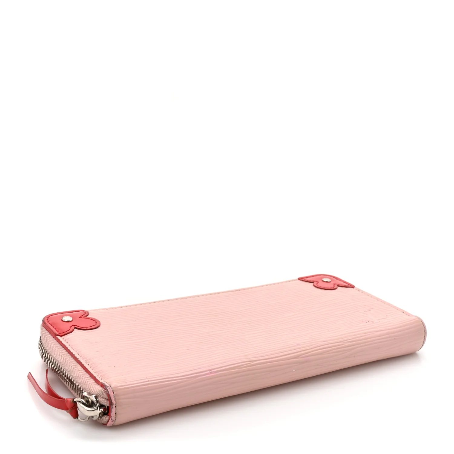 Epi Blooming Corners Clemence Wallet Rose Ballerine Coquelicot - Image 4