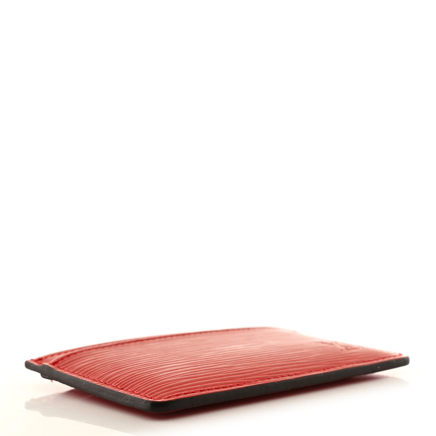 Epi Card Holder Coquelicot - Image 4