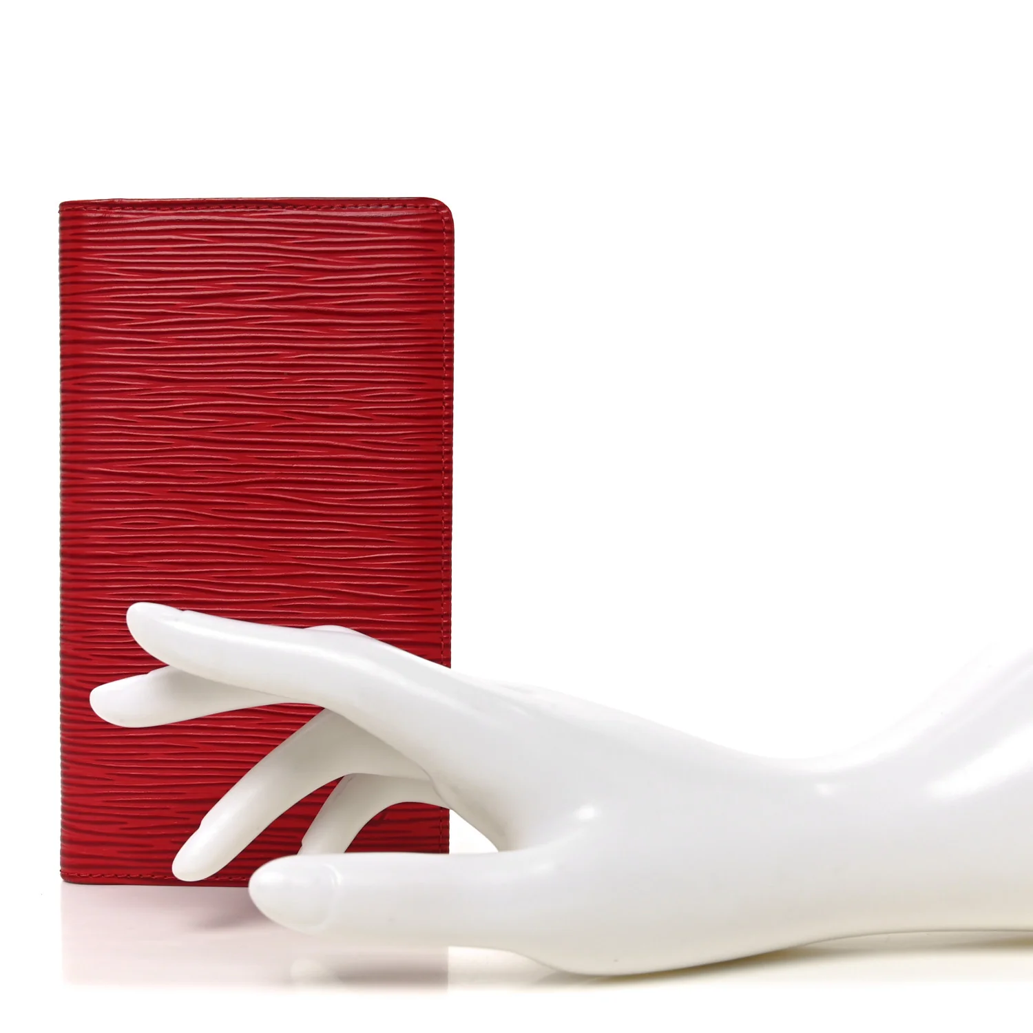 Epi Checkbook Organizer Wallet Castillan Red - Image 2