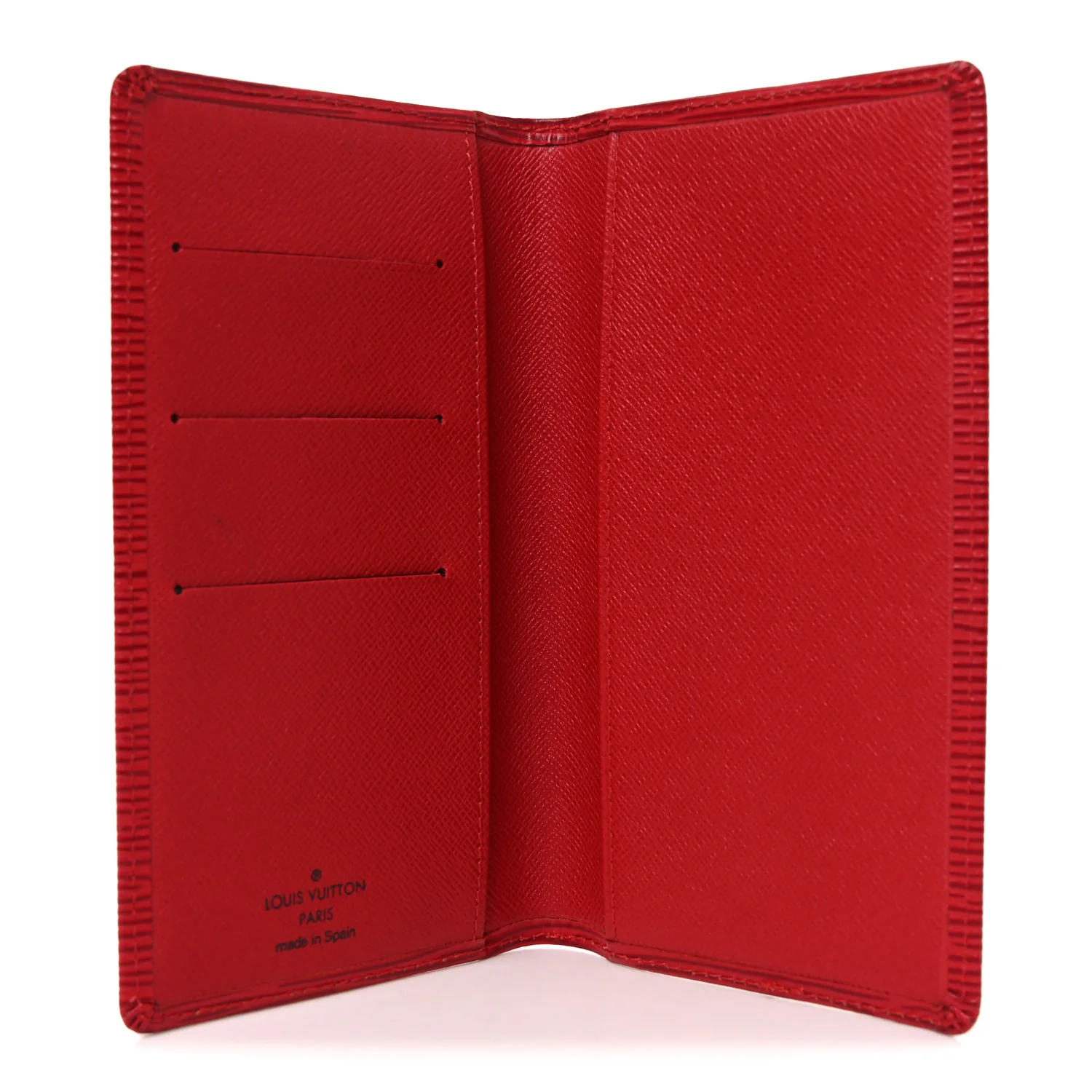 Epi Checkbook Organizer Wallet Castillan Red - Image 5