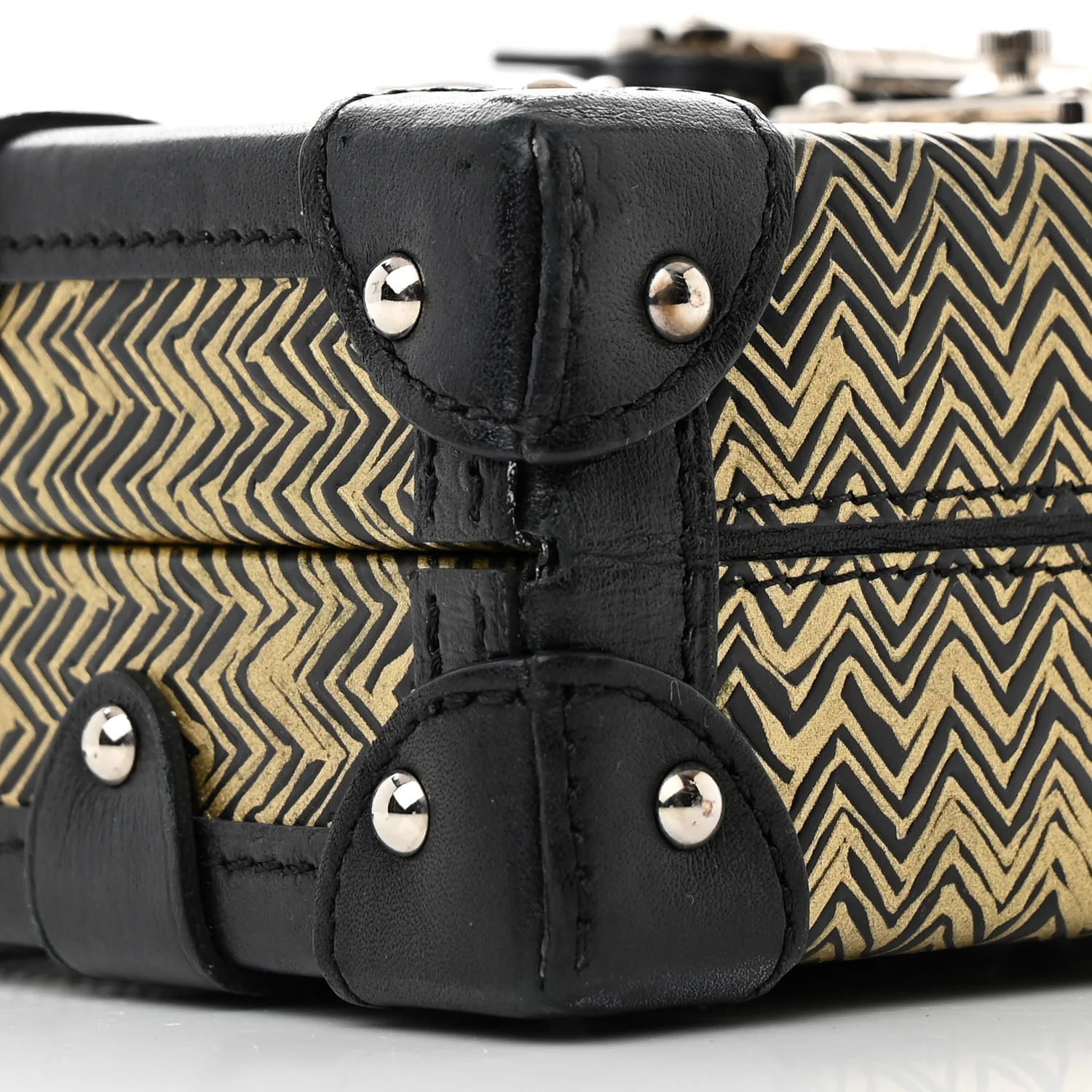Epi Chevron Printed Petite Malle - Image 8