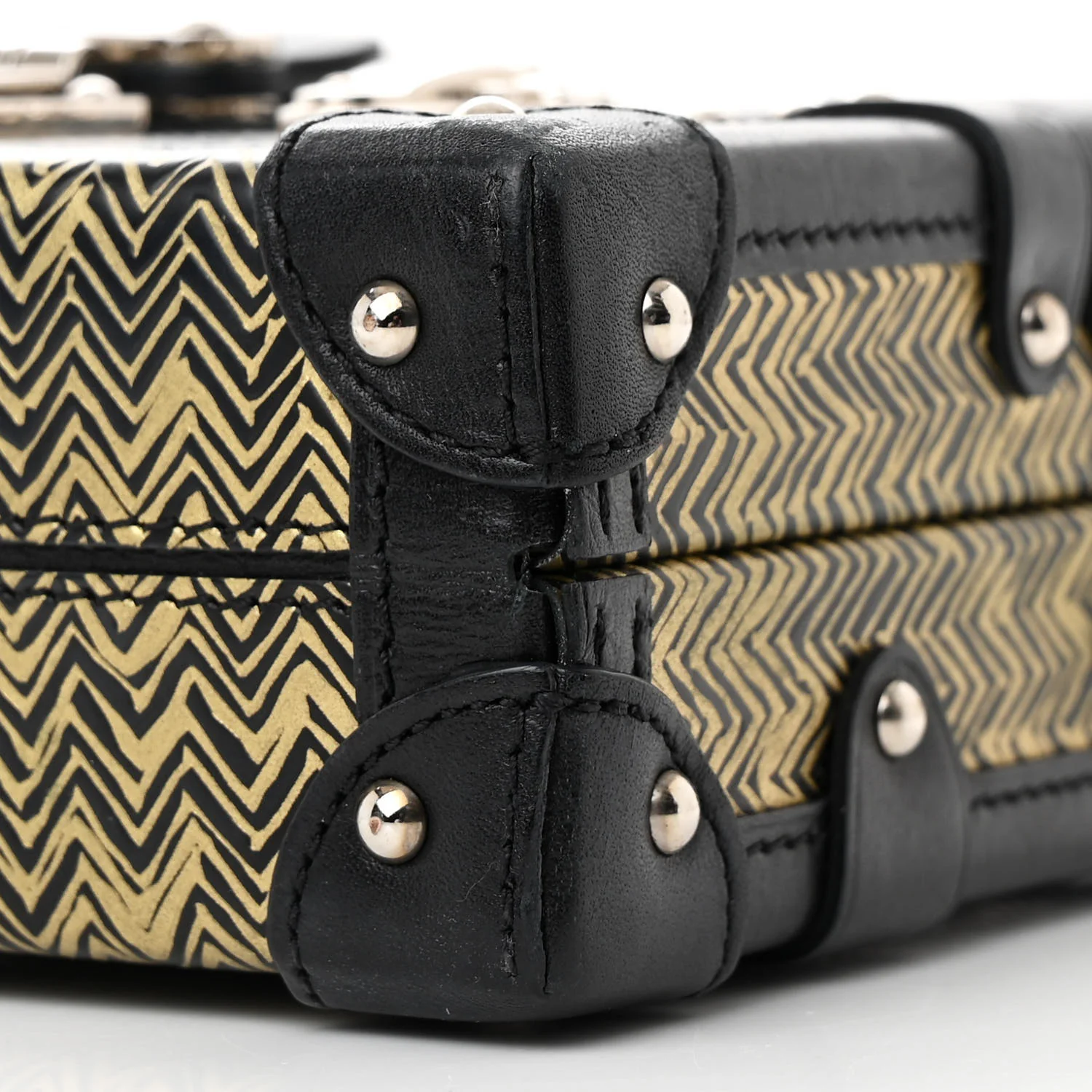 Epi Chevron Printed Petite Malle - Image 9