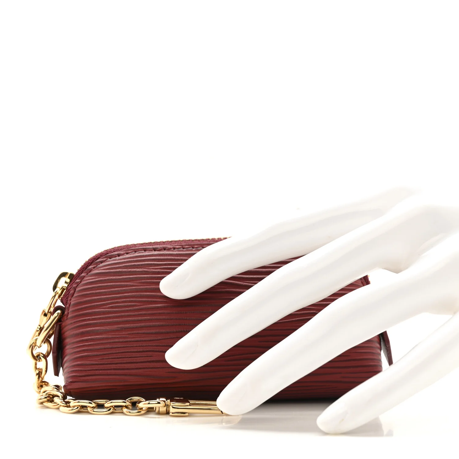 Epi Cosmetic Lipstick Pouch Monogram Rouge - Image 2