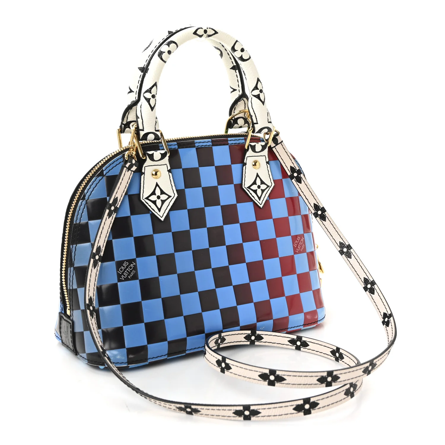 Epi Damier Race Alma BB Blue Vert - Image 3
