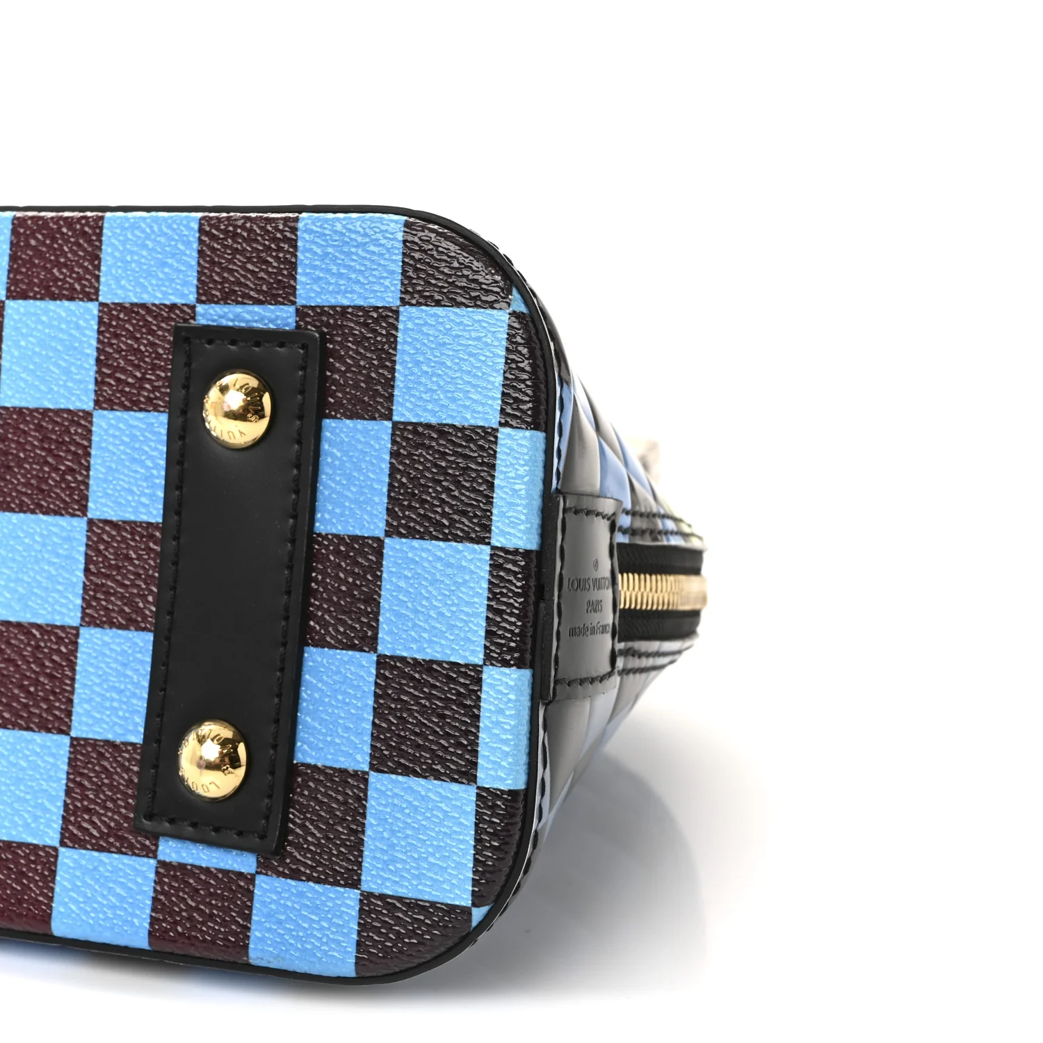 Epi Damier Race Alma BB Blue Vert - Image 8