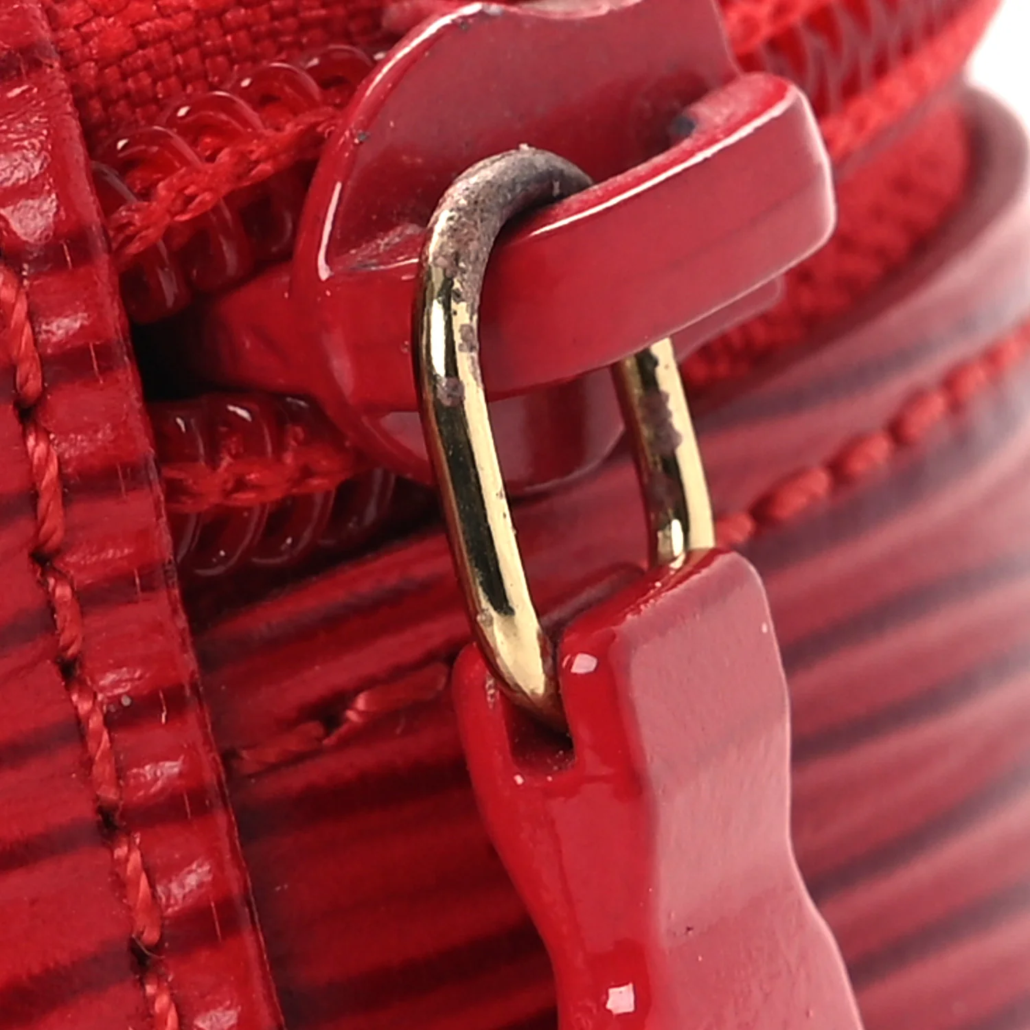 Epi Ecrin Bijoux 8cm Jewelry Box Case Castillan Red - Image 7
