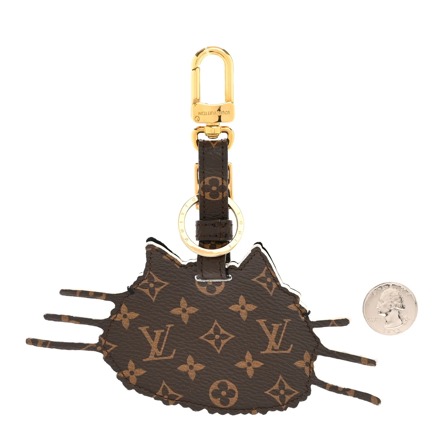 Epi Monogram Catogram Bag Charm Key Holder Gris - Image 2