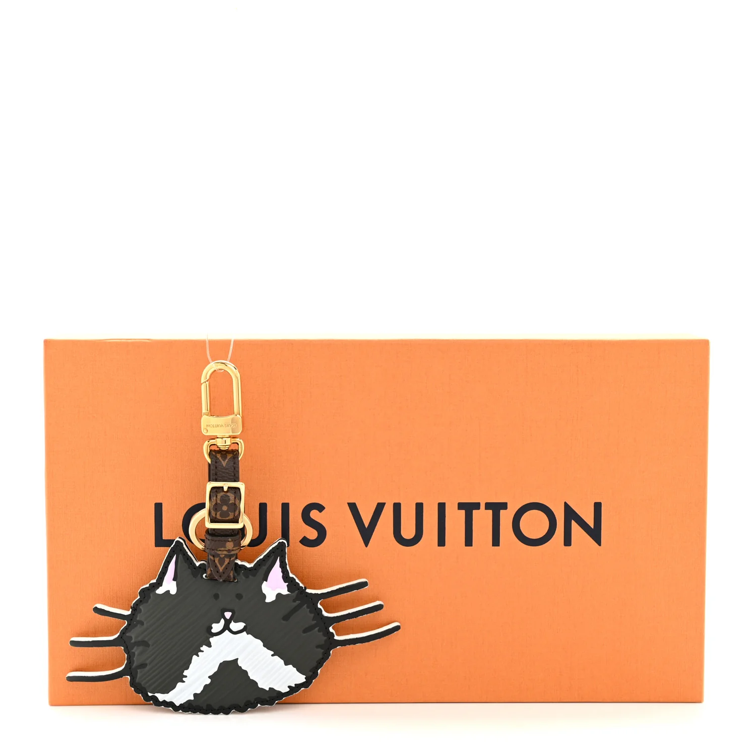 Epi Monogram Catogram Bag Charm Key Holder Gris - Image 5