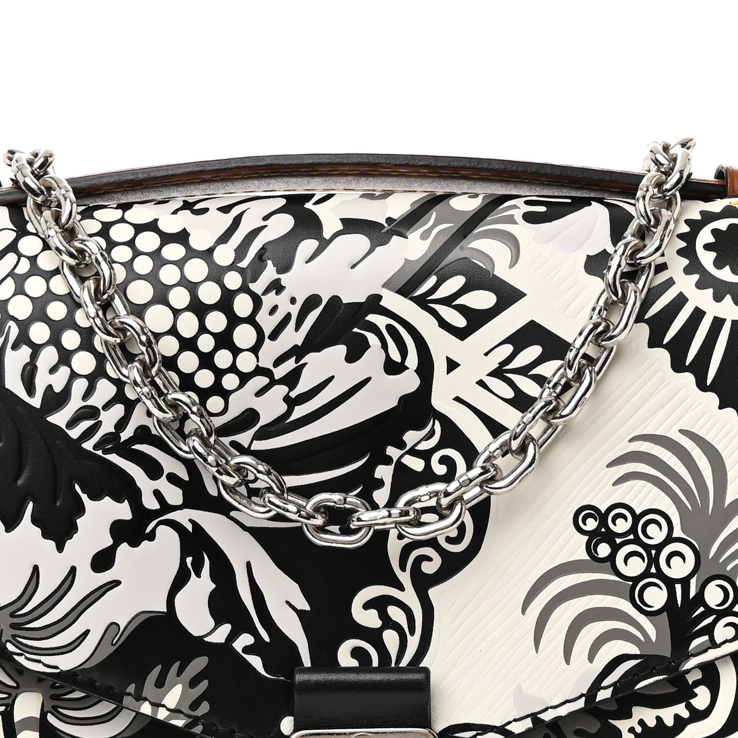 Epi Monogram Floral Pochette Metis Black White - Image 10