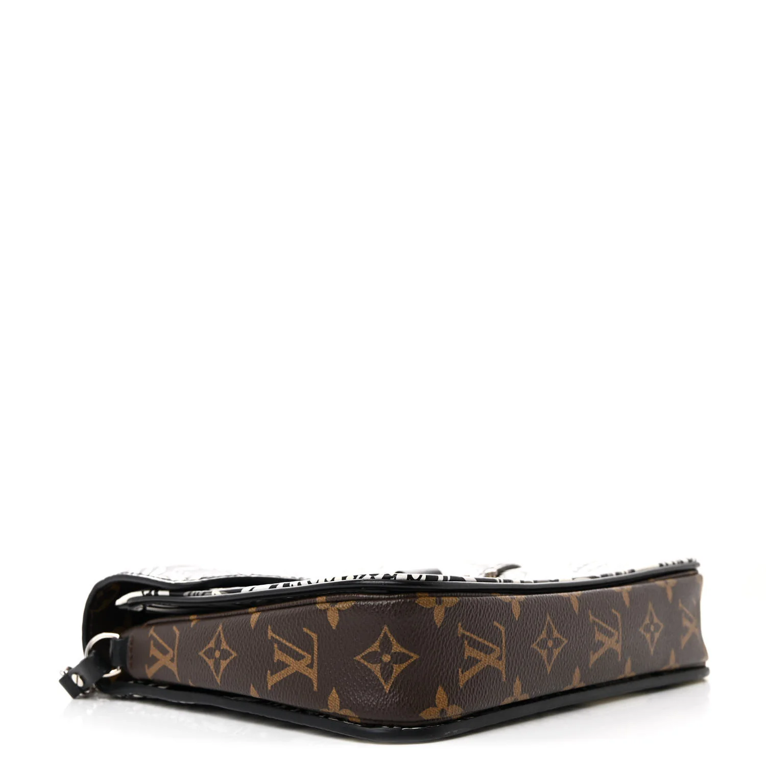 Epi Monogram Floral Pochette Metis Black White - Image 4