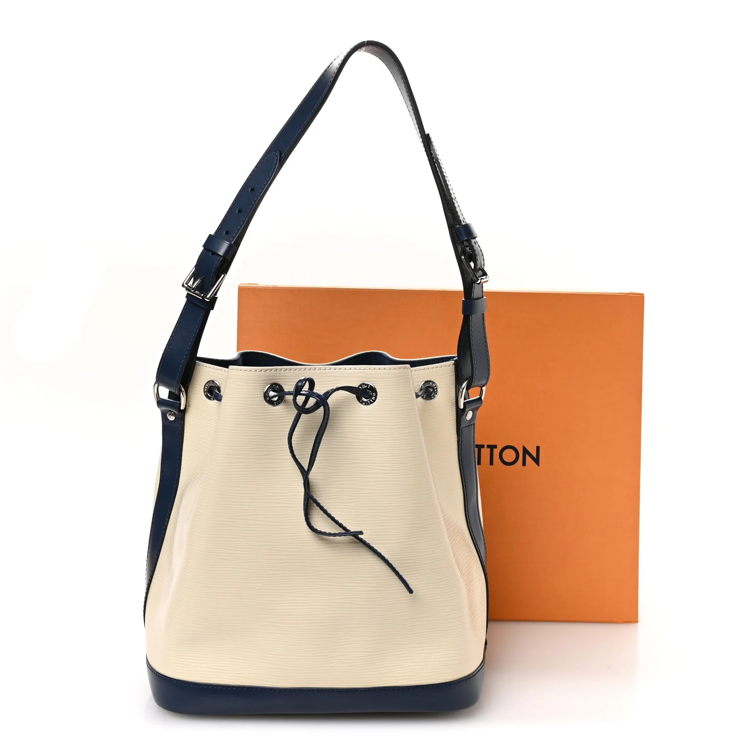 Epi Petit Bi-Color Noe Ivory Indigo - Image 12