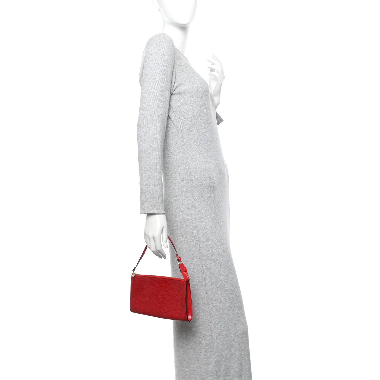 Epi Pochette Accessories 24 Castillan Red - Image 2