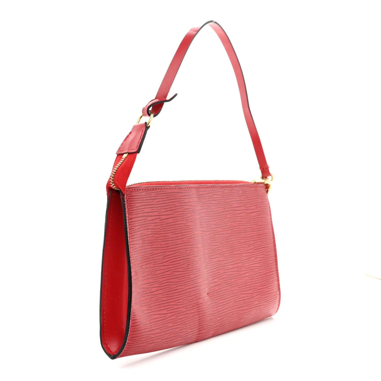 Epi Pochette Accessories 24 Castillan Red - Image 3