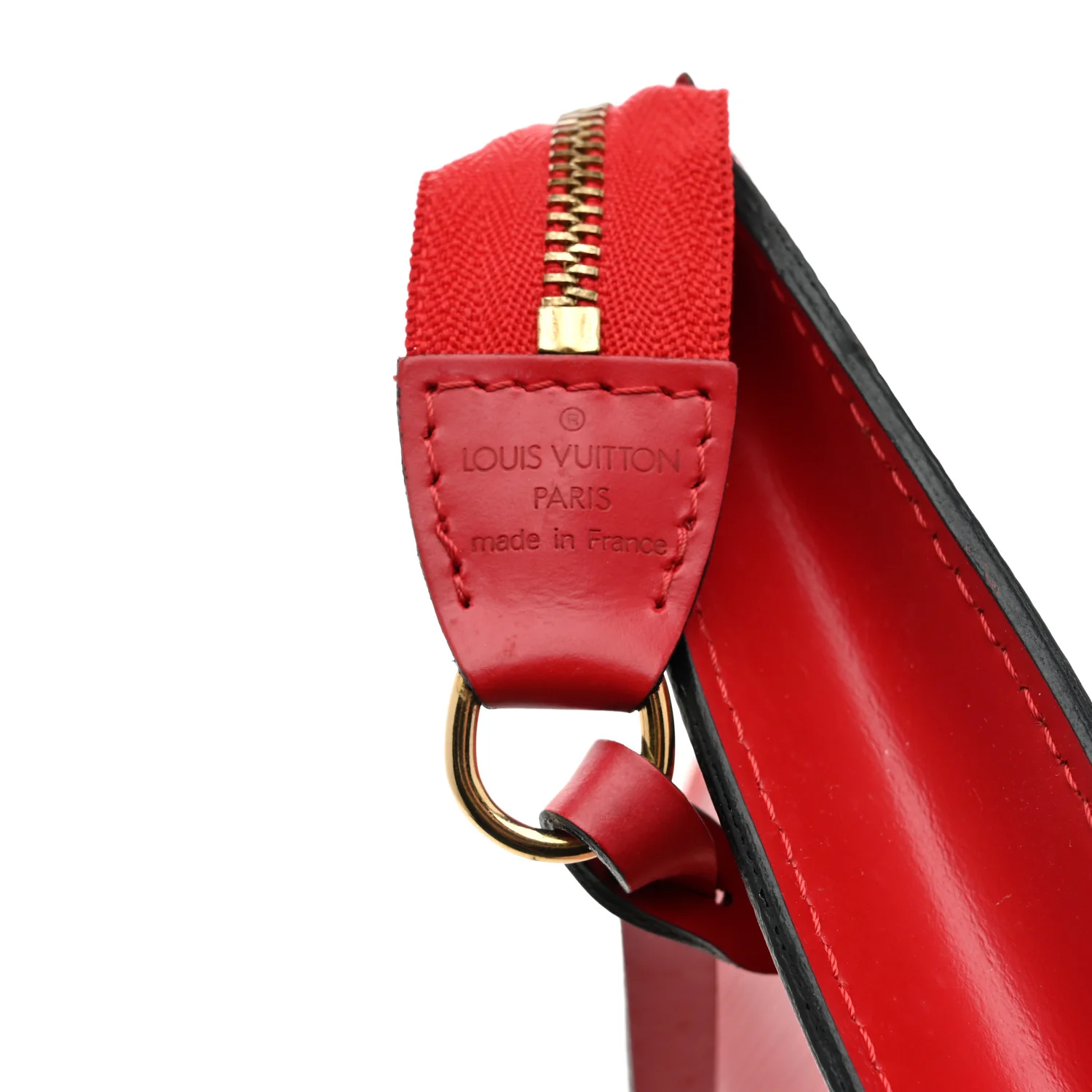 Epi Pochette Accessories 24 Castillan Red - Image 6