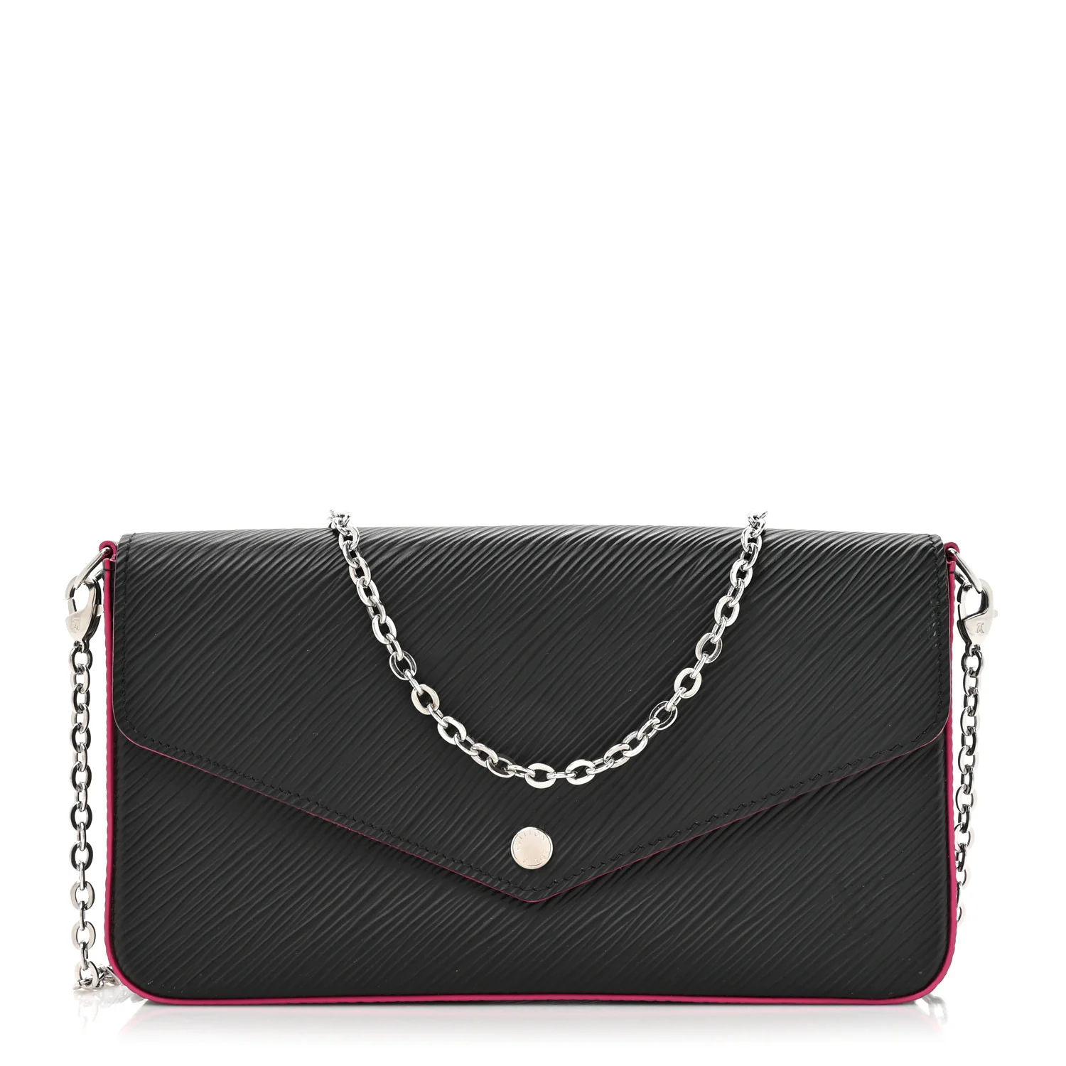 Epi Pochette Felicie Black Hot Pink - Image 2